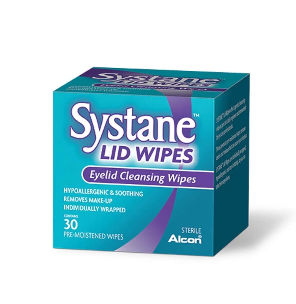 Systane Lid Wipes Eyelid Cleansing Wipes 30 Count | Microfiber, No Flavor, USA Origin - main product image