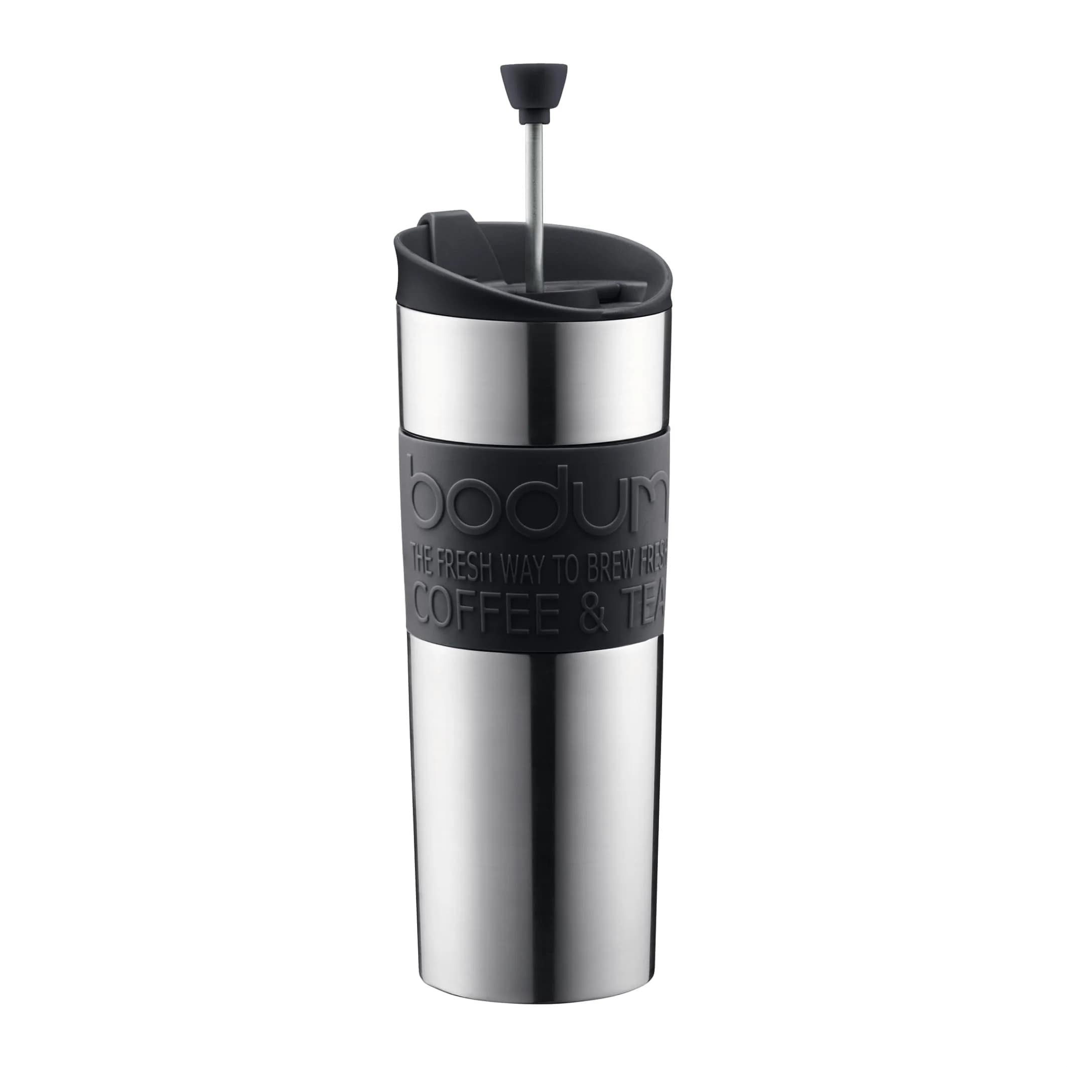 Bodum Travel Press French Press Coffee Maker 450ml (15oz) Black | Brews Coffee & Tea On The Go