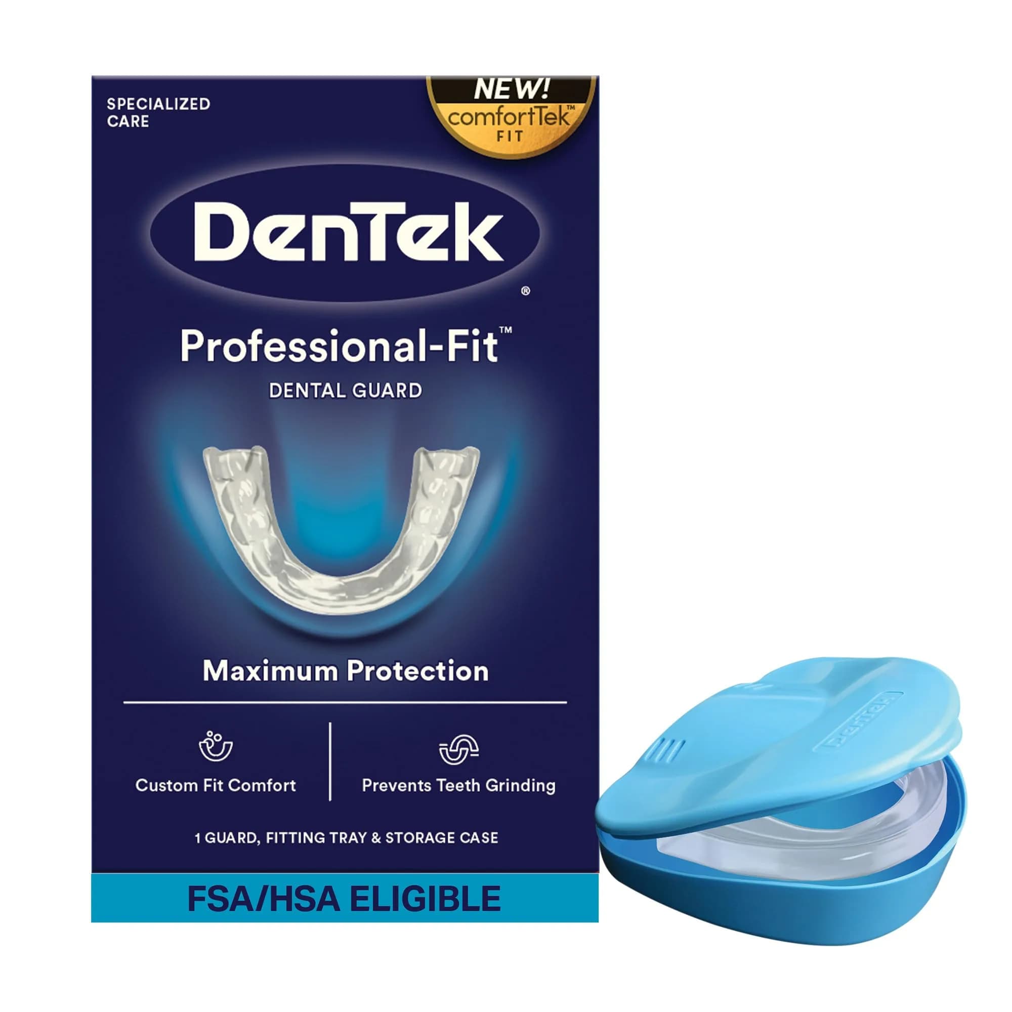 DenTek Professional-Fit Dental Guard for Teeth Grinding, 1 Count | Custom Fit Night Guard for Bruxism - main product image
