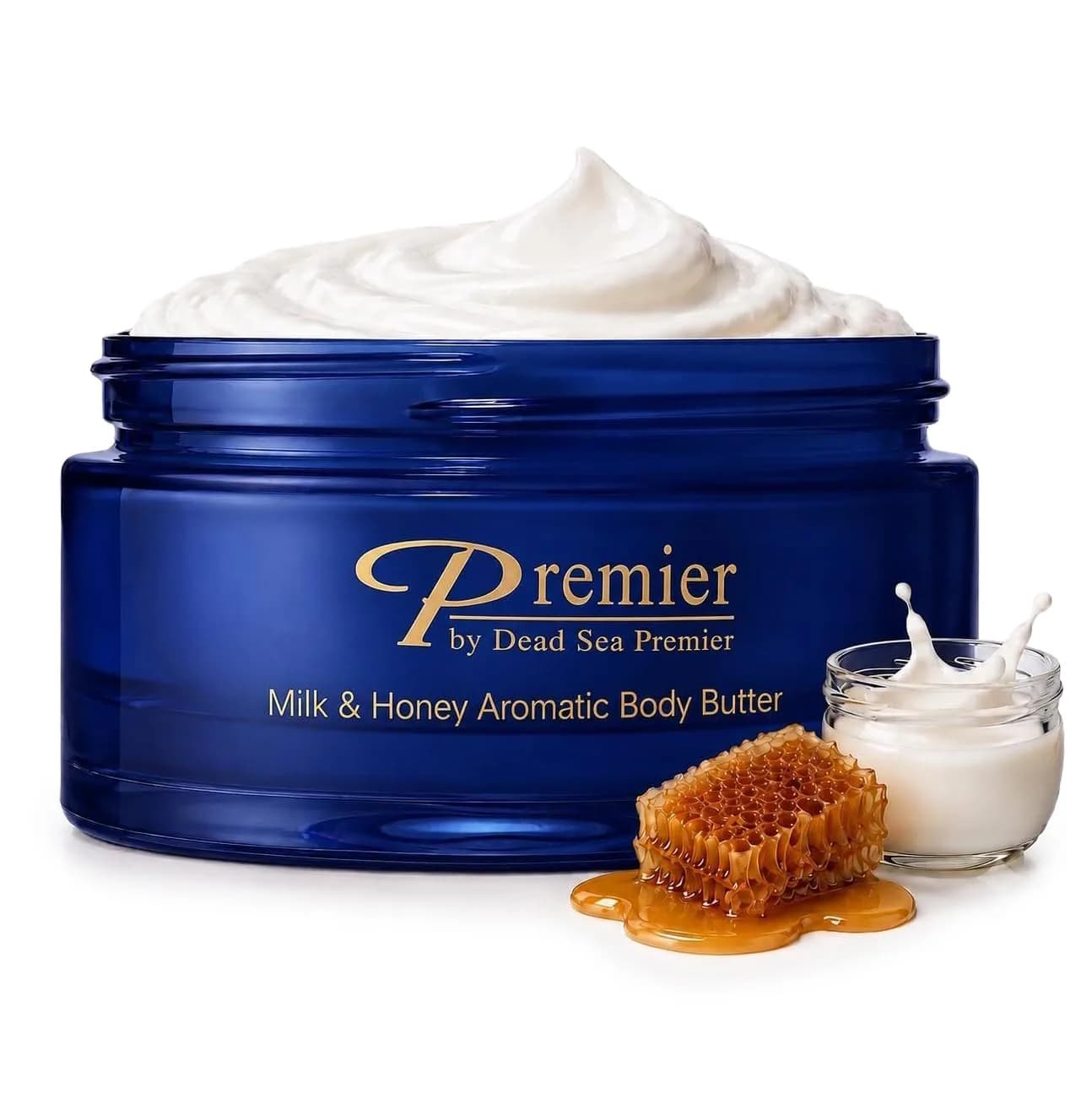 Premier Dead Sea Body Butter- Shea Butter Moisturizer, Herbal 5.95 Fl Oz | Deep Hydration & Anti-Aging for Dry Skin