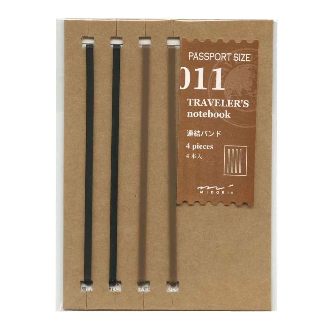 DESIGNPHIL Midori Travelers TRV Refill Connection Band Passport Size | Durable Rubber Elastic Band for Travel & Passport (70-120 chars)