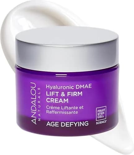 Andalou Naturals Hyaluronic DMAE Lift & Firm Skin Cream 50ml (1.7 Fl Oz) | Age Defying Face Moisturizer with Hyaluronic Acid - main product image