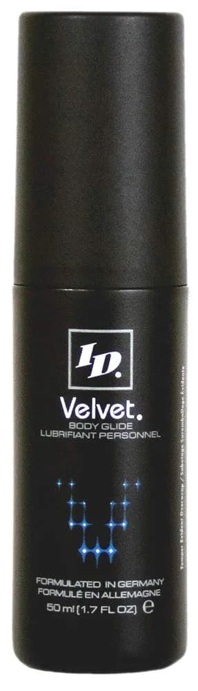 ID Velvet Silicone Based Personal Lubricant 50ml | Ultra-Long Lasting, Water-Resistant, Made in USA