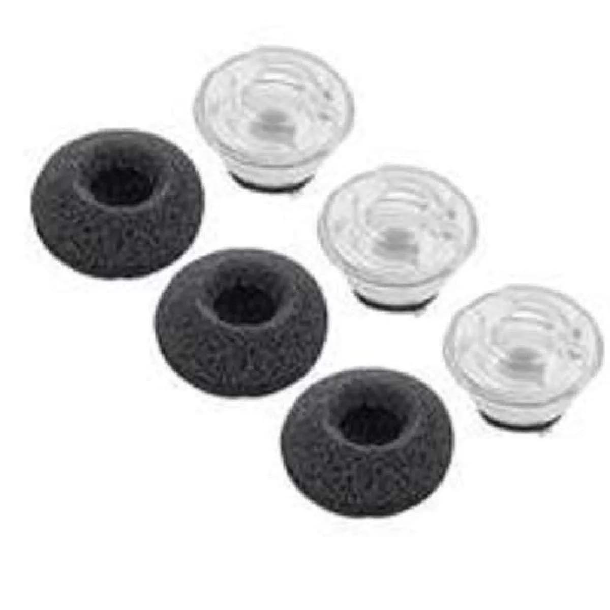 PLT Voyager Legend Small Black Eartip Kit | Replacement Silicone Ear Tips for Bluetooth Headset - main product image