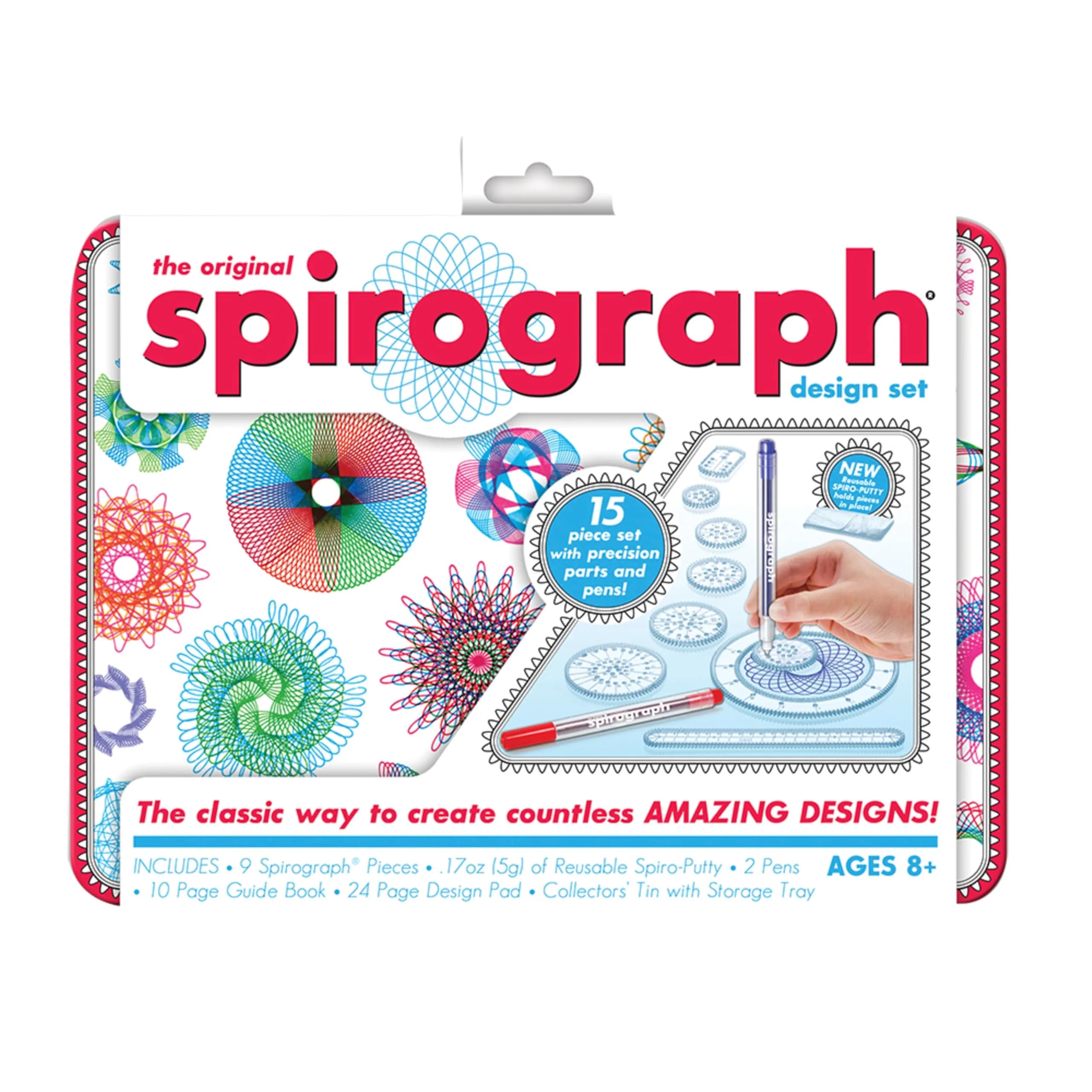 Spirograph Design Set Collectors Tin – Classic Gear Spiral Art Drawing Kit | Ages 8+ - main product image