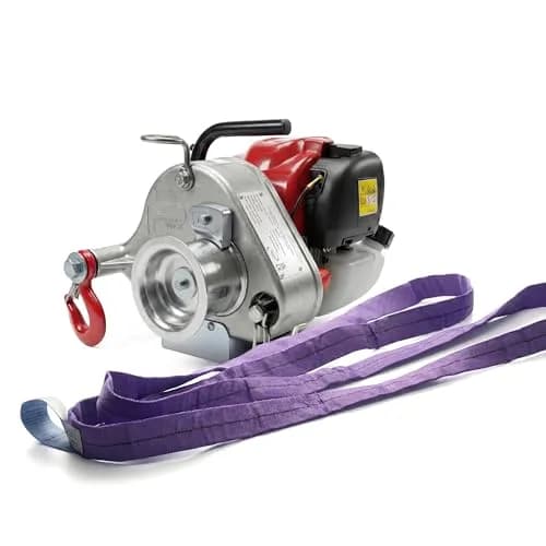 Portable Winch PCW5000 Gas Capstan Winch 35 lbs | 2,200 lbs Capacity, Honda GXH50 Engine, Unlimited Distance