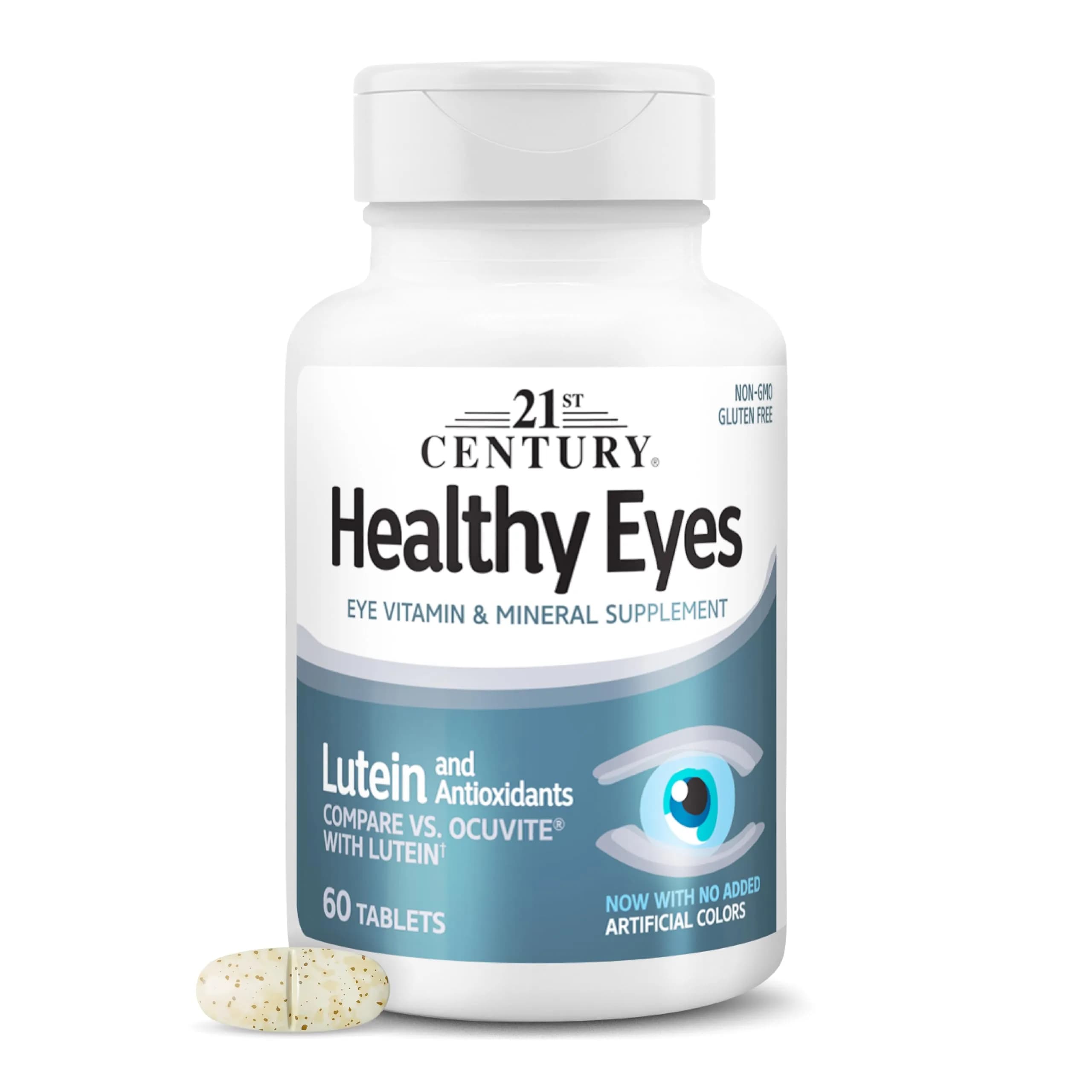 21st Century Healthy Eyes with Lutein 60 Tablets | Vision Support for Screen Time & Aging Eyes