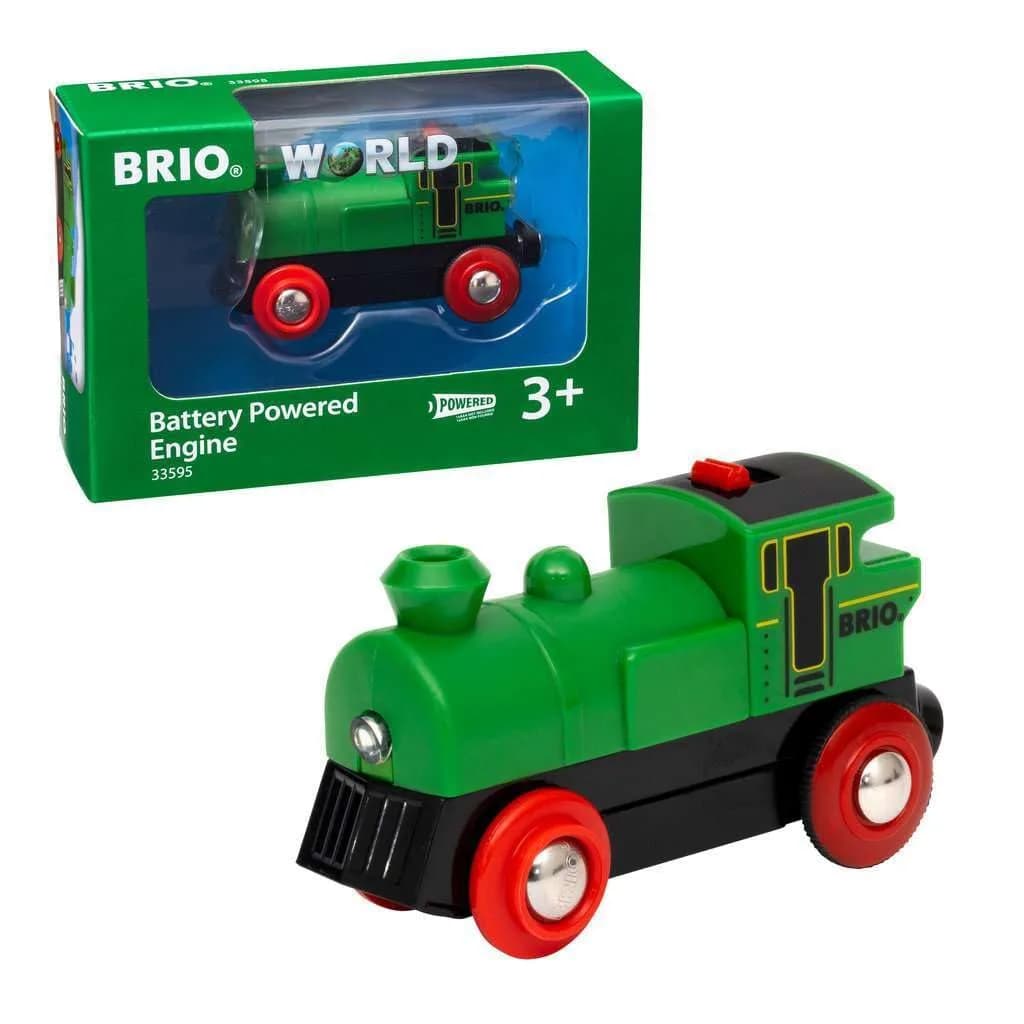 BRIO World 33595 Battery-Powered Engine Train 9cm (3.54in) | ASTM-Tested Educational Toy for Kids 3+ Years - main product image