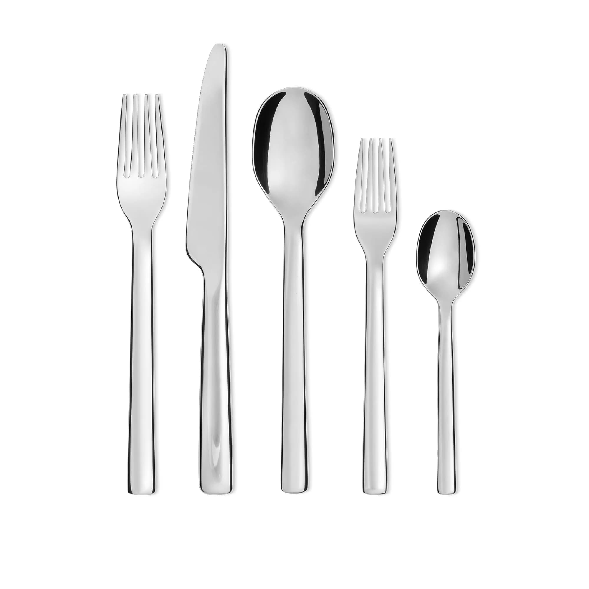Alessi Ovale 5-Piece Cutlery Set 20 cm (7.87 in) | Designer Ronan & Erwan Bouroullec - main product image