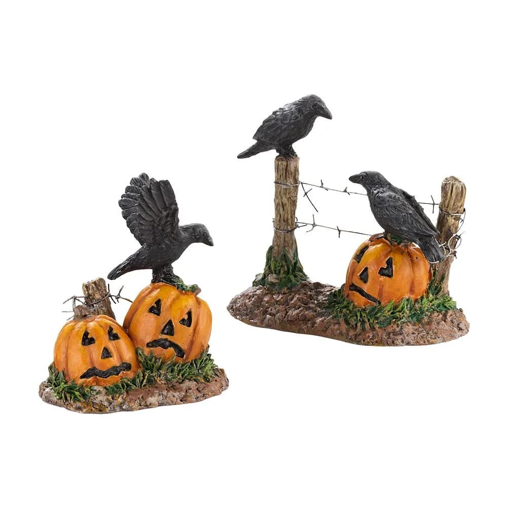 Department 56 Halloween Ravens Accessory 1.77 inch (4.5 cm) | Hand-Painted Resin Sculpture Set of 2 - main product image