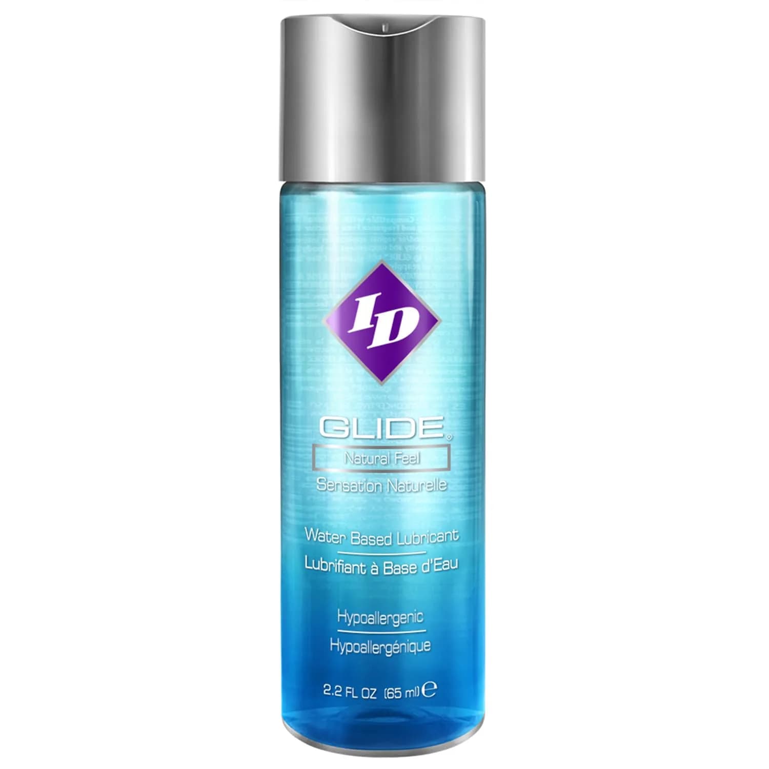 ID Lubricants ID Glide 2.2 fl oz Water Based Personal Lubricant Hypoallergenic for Men Women & Couples | Natural Feel
