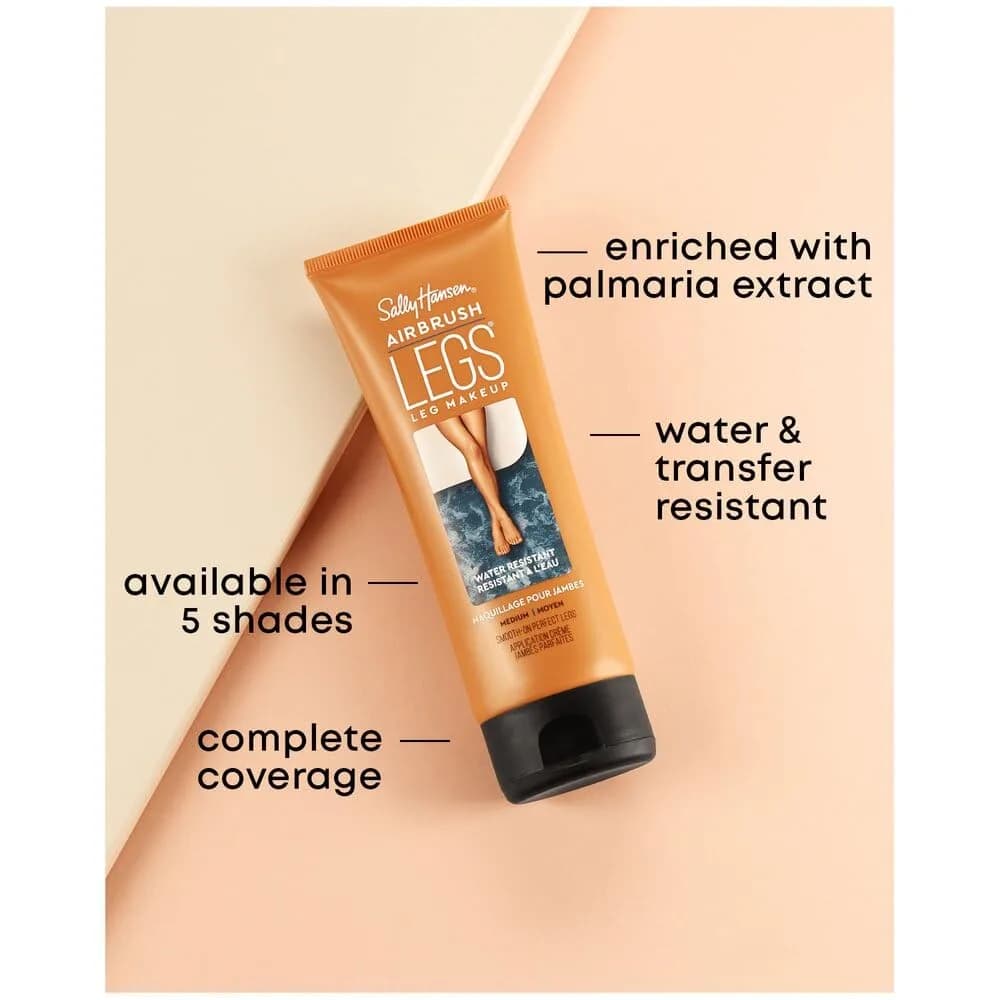 Sally Hansen Airbrush Legs Spray-On Tan Glow 4.4 Fl Oz - Medium, Water Resistant & Transfer Proof - main product image