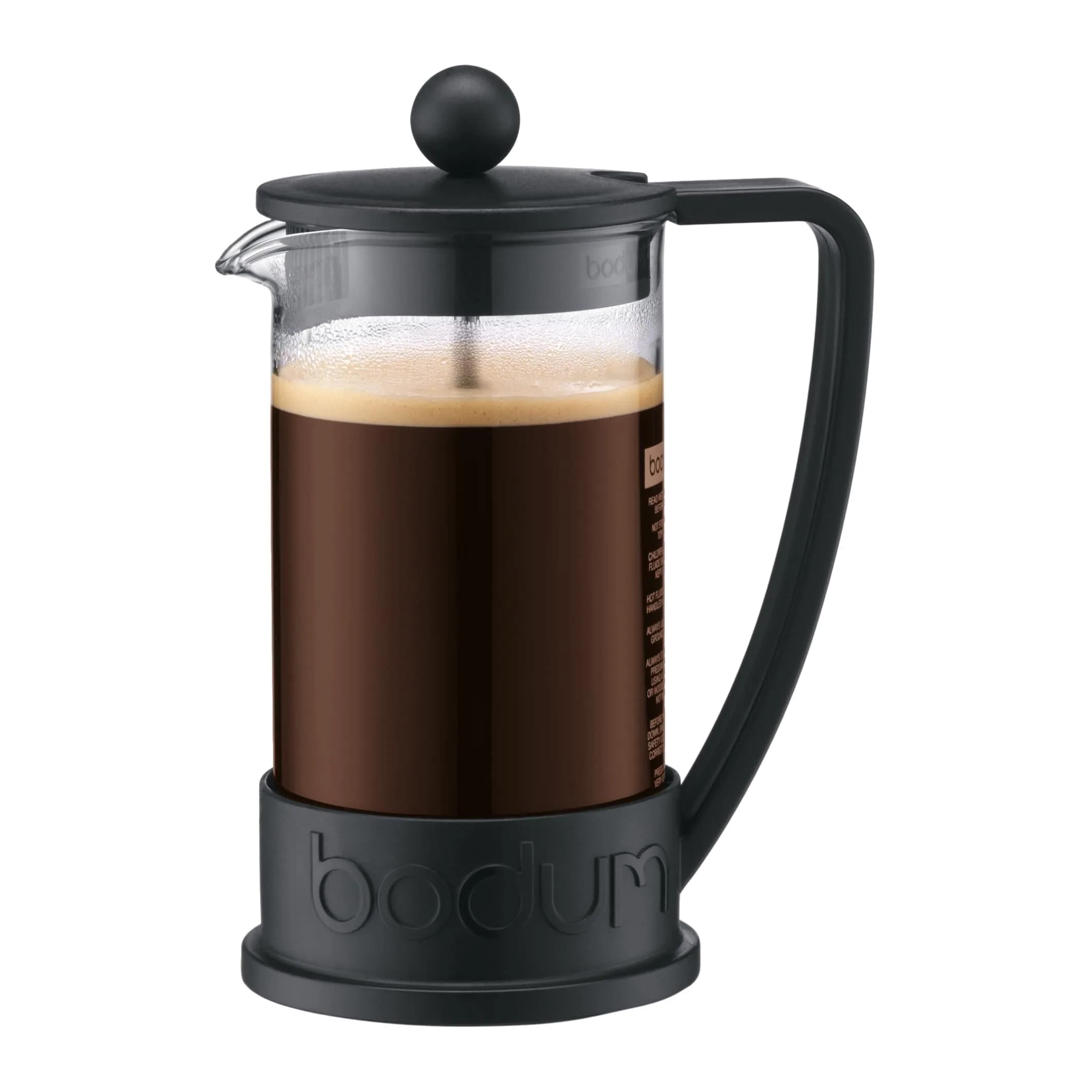 Bodum Brazil French Press Coffee Maker 350ml (12 oz) | Iconic Glass & Stainless Steel Brewer - main product image