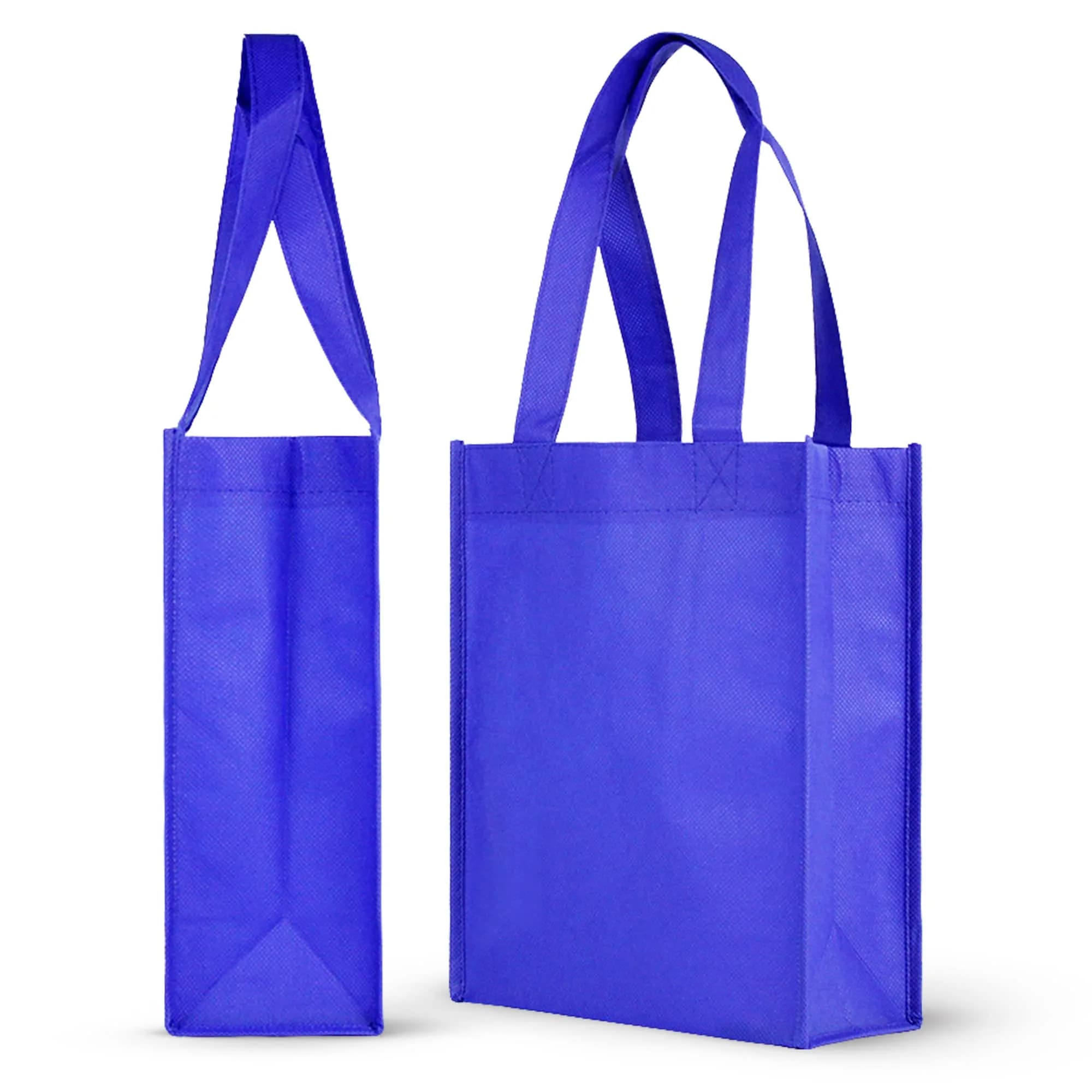 Simply Green Solutions Plain Tote Bag, Thick Reusable Gift Bag with 16-Inch Handles, Pack of 25 | Eco-Friendly & Durable