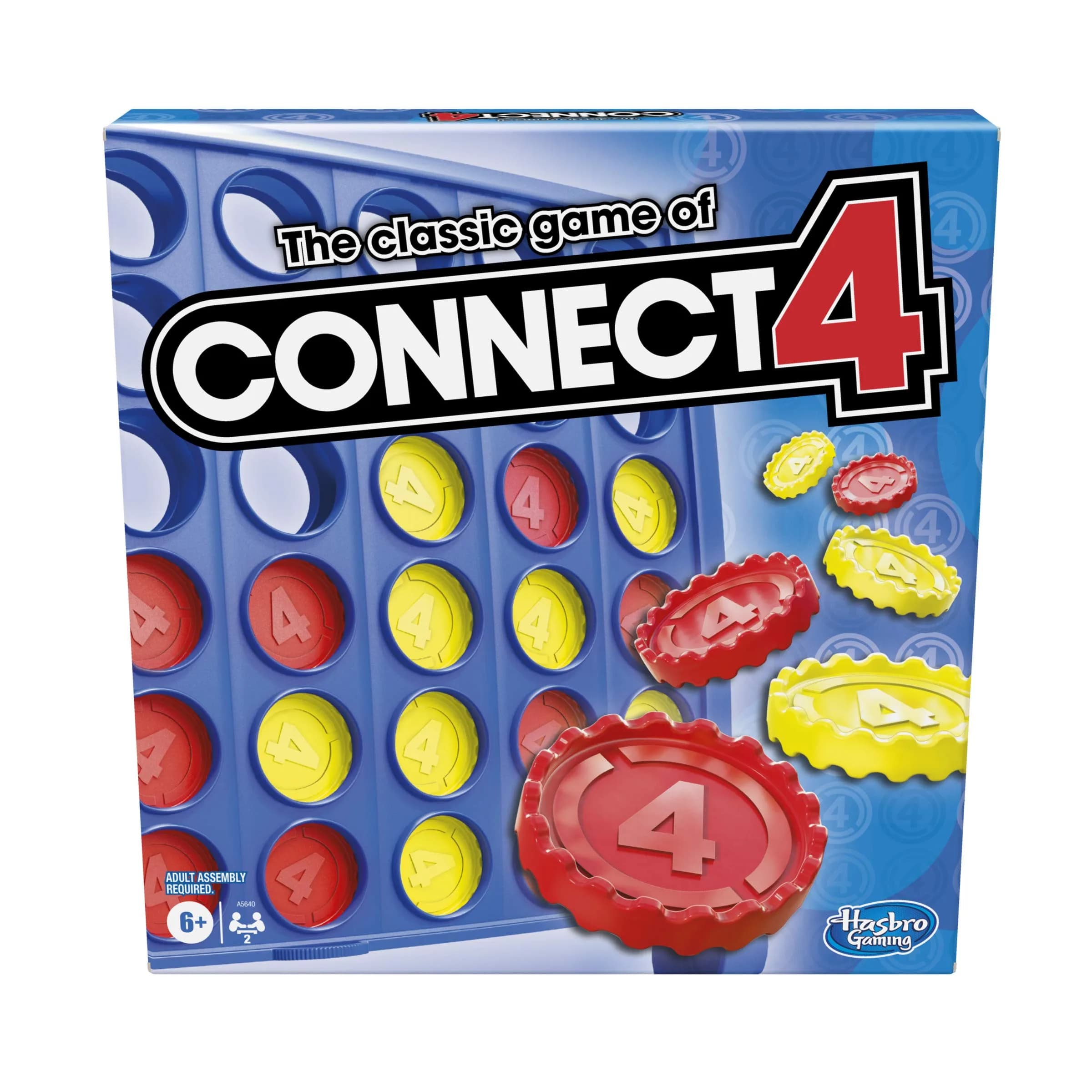 Connect 4 Classic Grid Board Game | Hasbro Gaming Strategy Game for Kids and Families - main product image