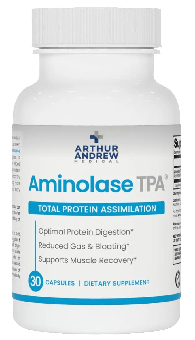 Arthur Andrew Medical Aminolase TPA 30 Capsules | Supports Protein Absorption & Muscle Synthesis