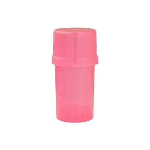 Medtainer Storage Container with Built-in Grinder, Pink, 4.6 cm (1.6 in) x 11 cm (3.6 in) | Air-Tight & Water-Tight - main product image