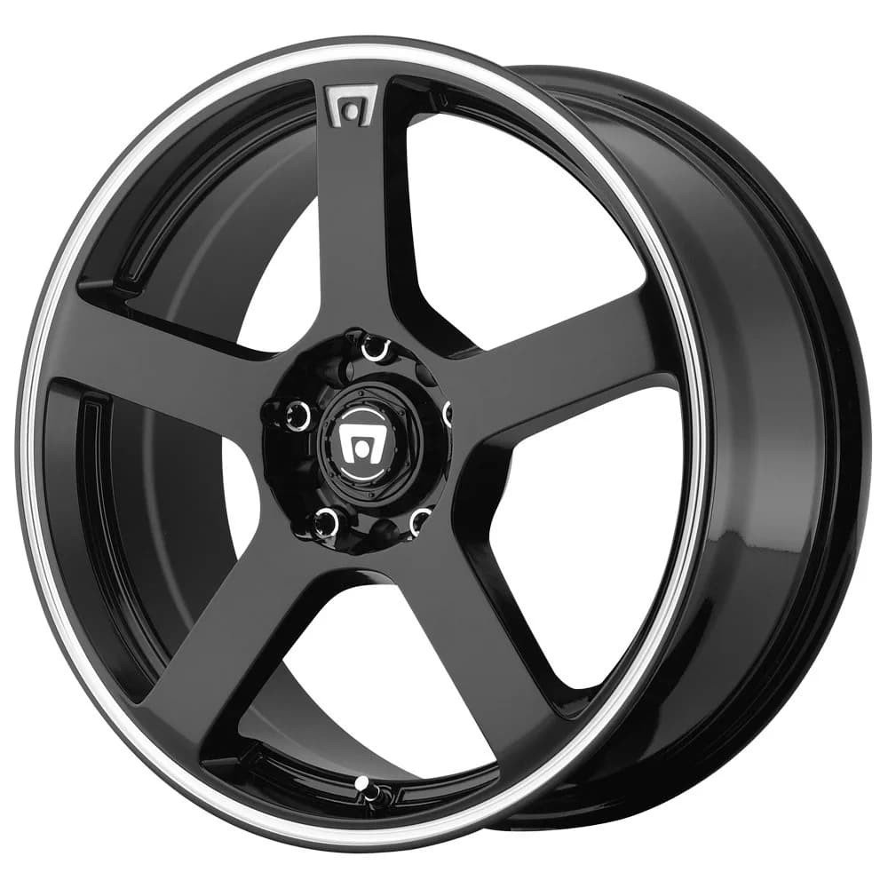 Motegi MR116 FS5 17x7 Aluminum Wheel 5x112/4.5 40mm Gloss Black Machined