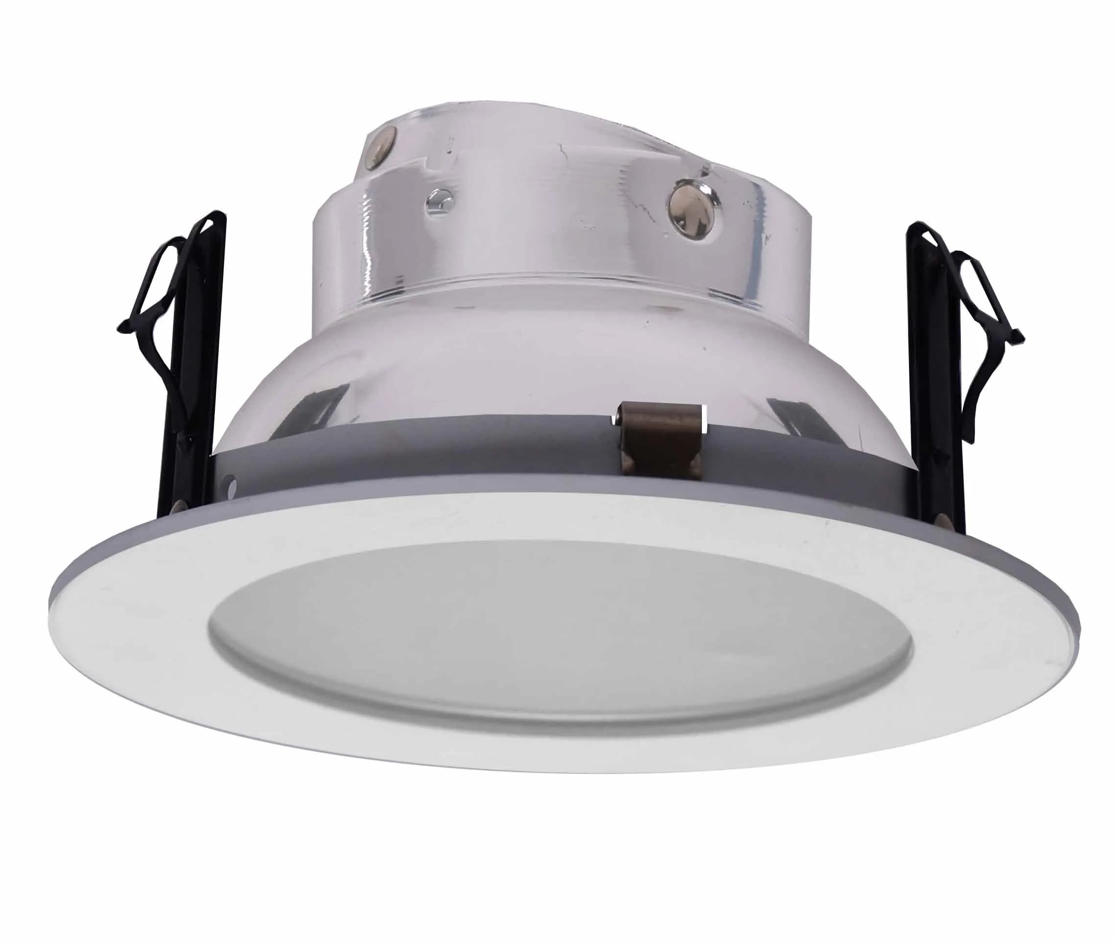 Joint Bright Lighting 4-inch Frosted Shower Trim for Low Voltage Recessed Lights | White Aluminum Reflector - main product image