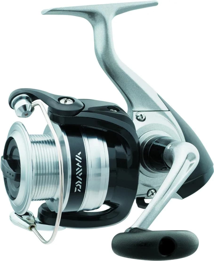 Daiwa Strikeforce-B Spinning Reel 4.9:1 Gear Ratio Ultralight Silver | Lightweight Aluminum Spool for Freshwater & Lake Fishing - main product image