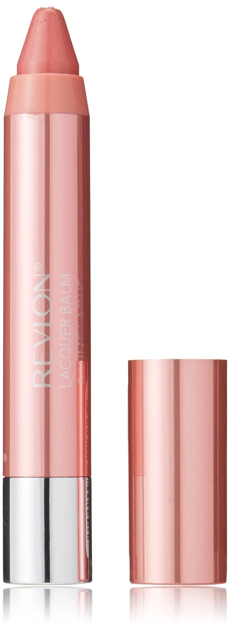 Revlon Lacquer Balm, Demure, 0.61g (0.02 oz) | High Shine Lip Color with Balm-Like Moisture - main product image