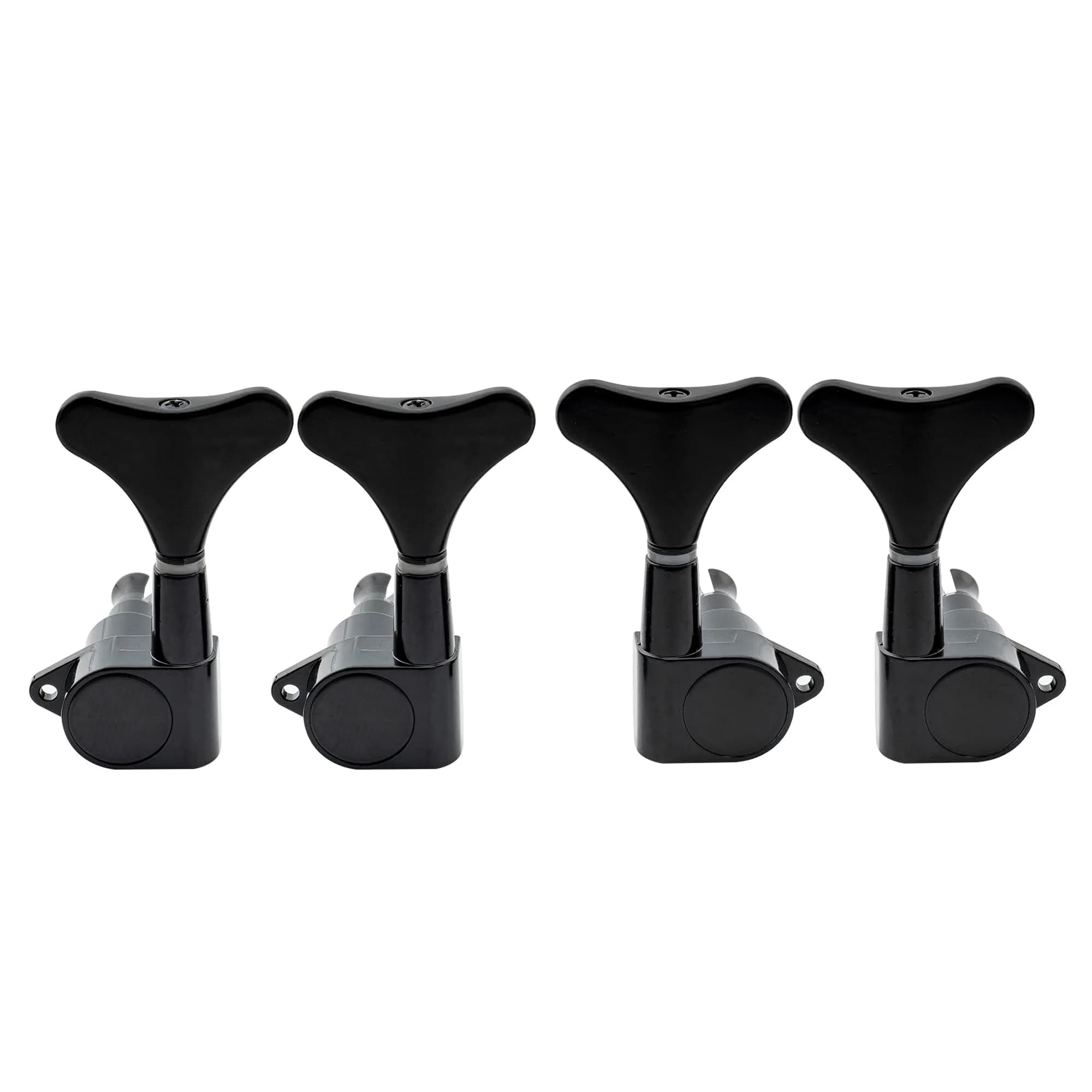 Musiclily Bass Tuning Machines Set, 4 Sealed Alloy Machine Heads, 19:1 Ratio, Black - main product image