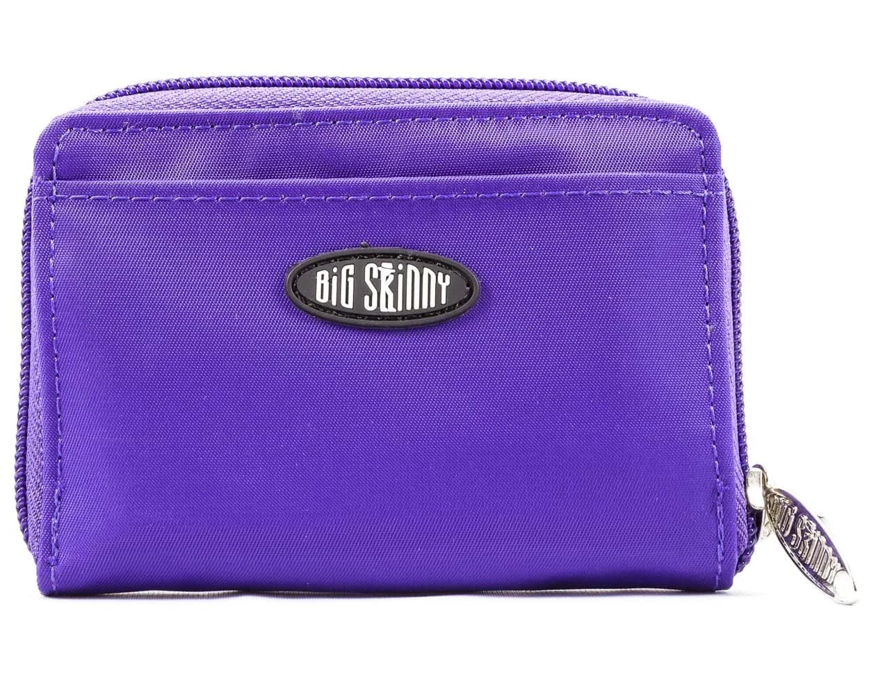 Big Skinny Polka Accordion Card Case Wallet Purple 10.8 cm (4.25 x 2.56 Inch) | Holds Up to 30 Cards - main product image