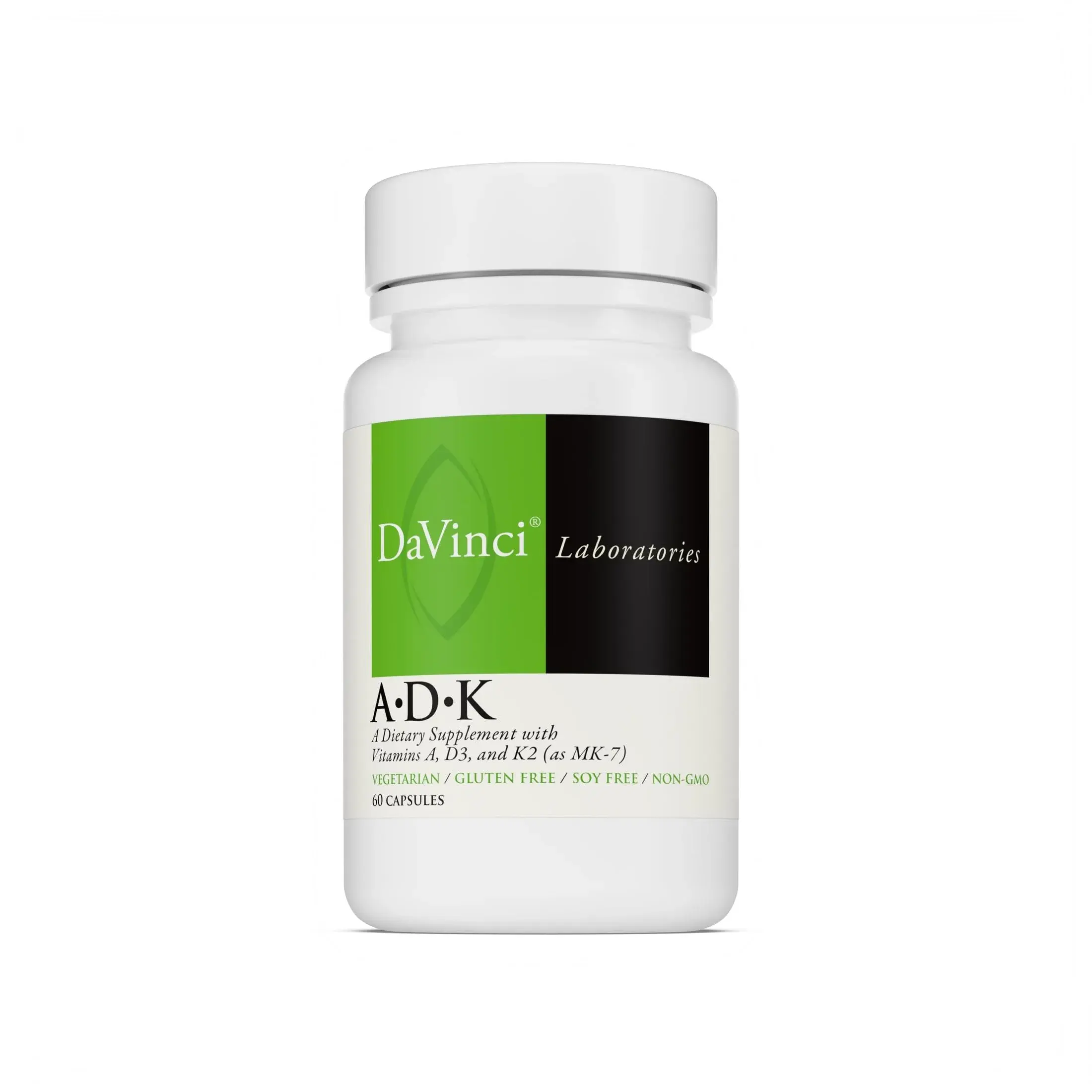 DAVINCI ADK Multivitamin Capsules 60 | Bone & Heart Support, Unflavored