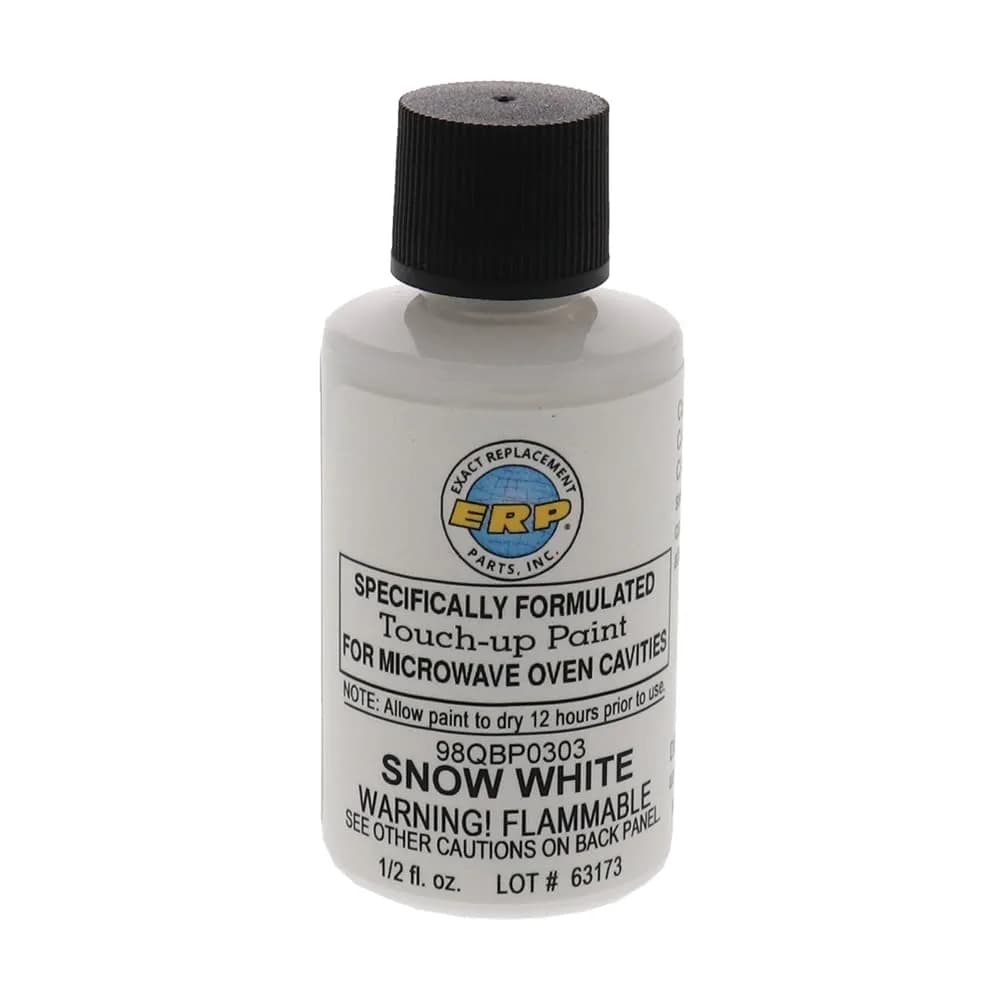 ERP Microwave Oven Cavity Touch Up Paint Snow Bright White 15ml (0.5 Fl Oz) | For Microwave Oven Interiors - main product image