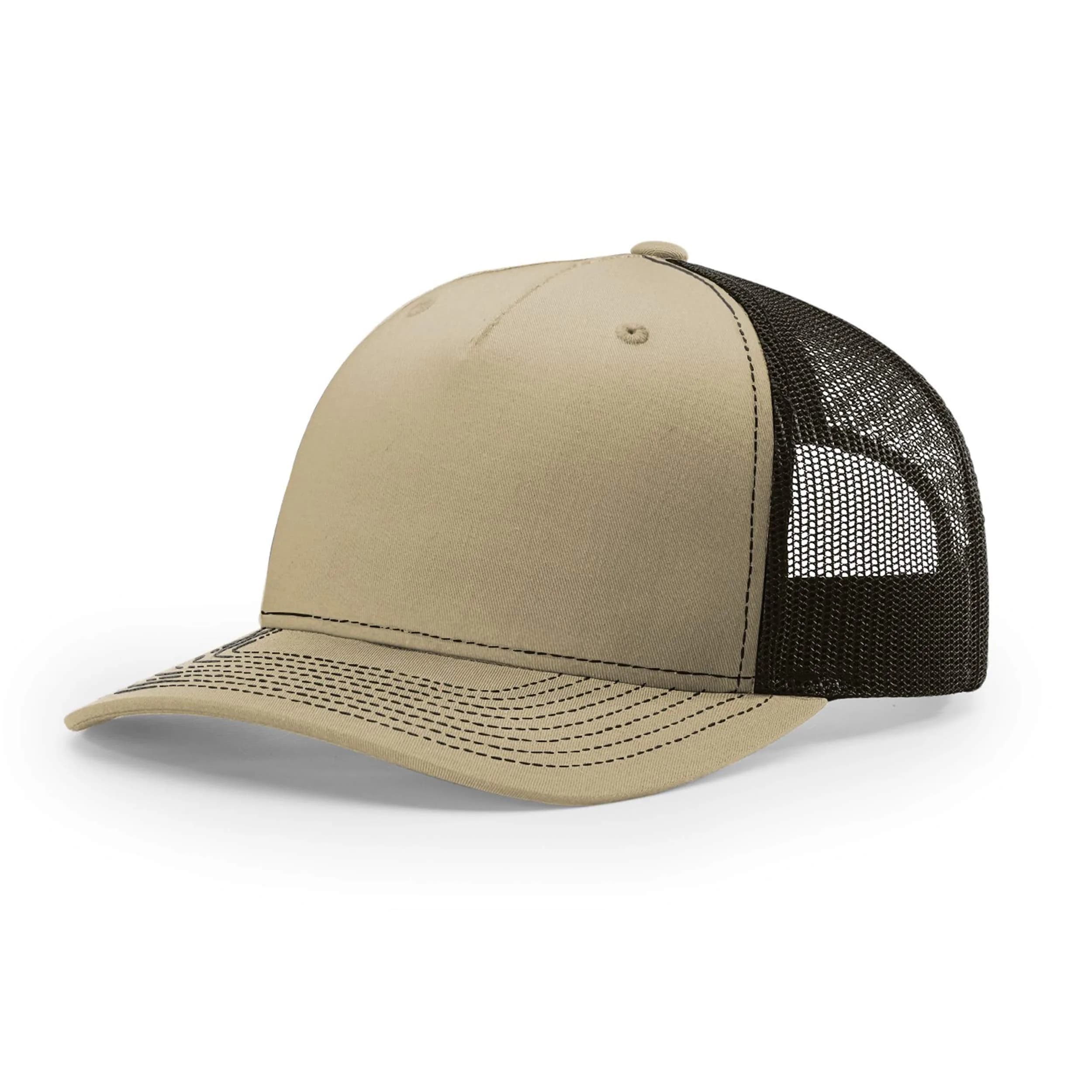 Richardson Unisex 112 Trucker Adjustable Snapback Baseball Cap Khaki/Coffee One Size - main product image