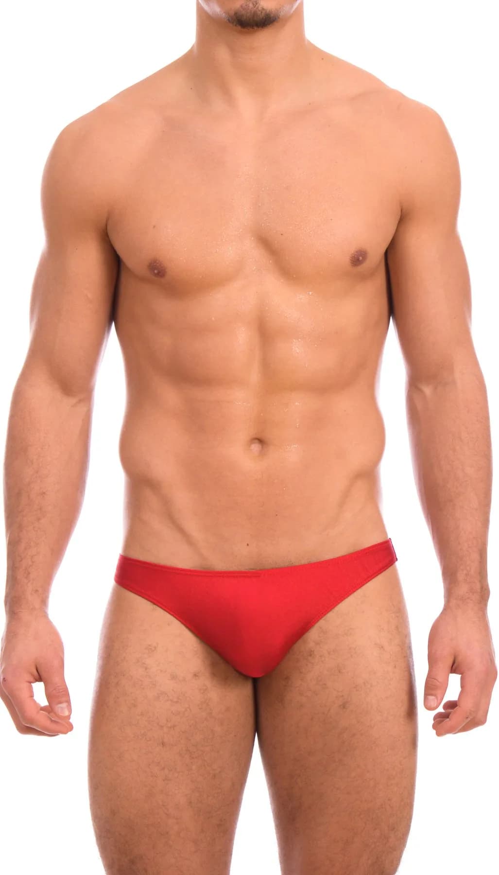 Gary Majdell Sport Mens Thong Swimwear Small | Sporty, Contour Pouch, Red Nylon Blend - main product image