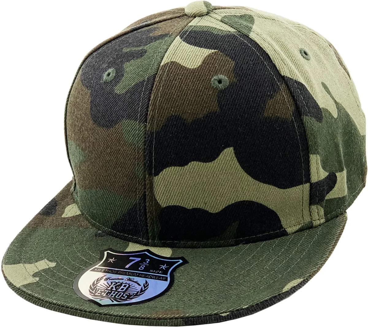 KBETHOS Fitted Baseball Cap Woodland Camouflage Size 8 (7 1/8 inches) | Authentic USA Import - main product image