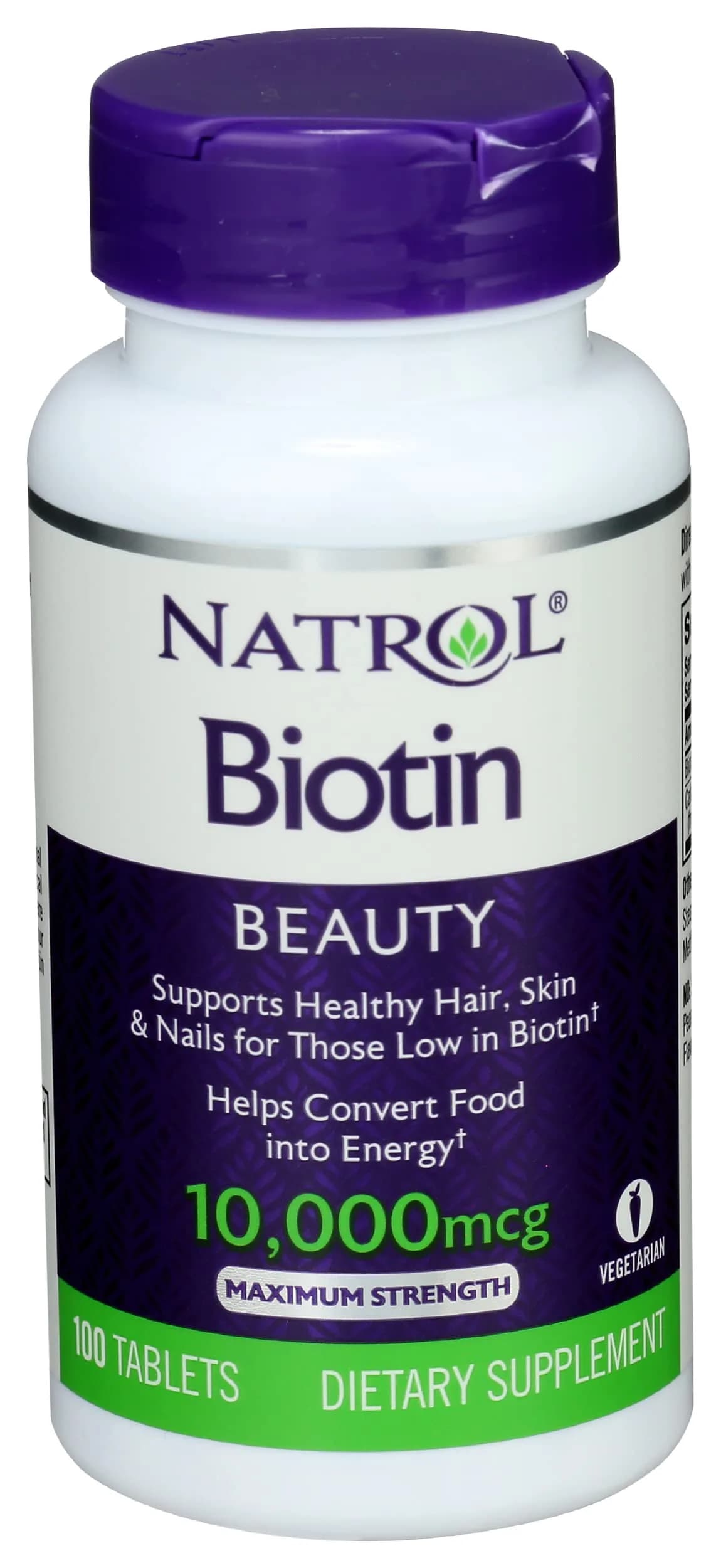 Natrol Biotin Max 10000 Mcg | Supports Hair, Skin & Nails | Vegetarian Tablets