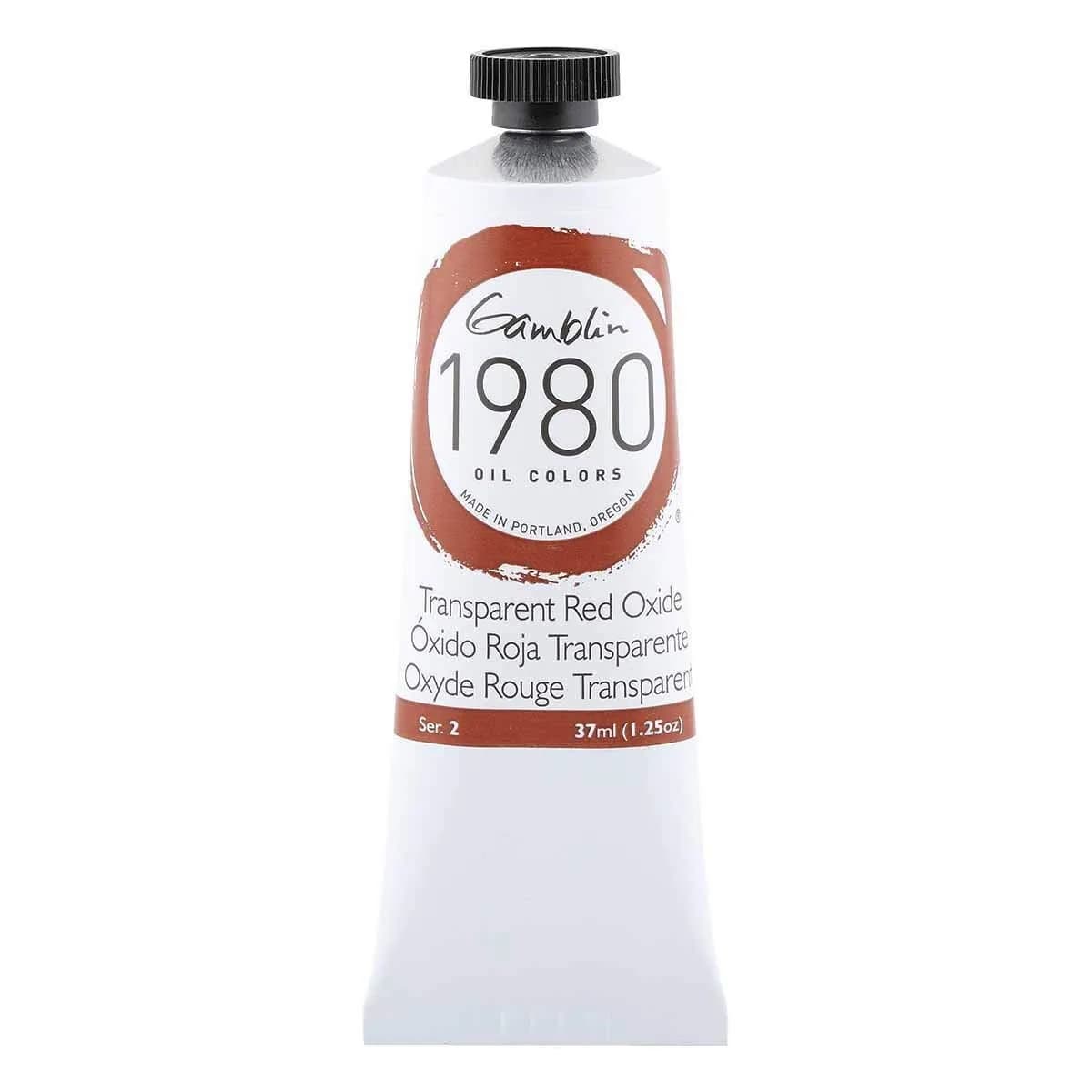 Gamblin Oil Trans Red Oxide 37Ml | True Color Student Grade Oil Paint