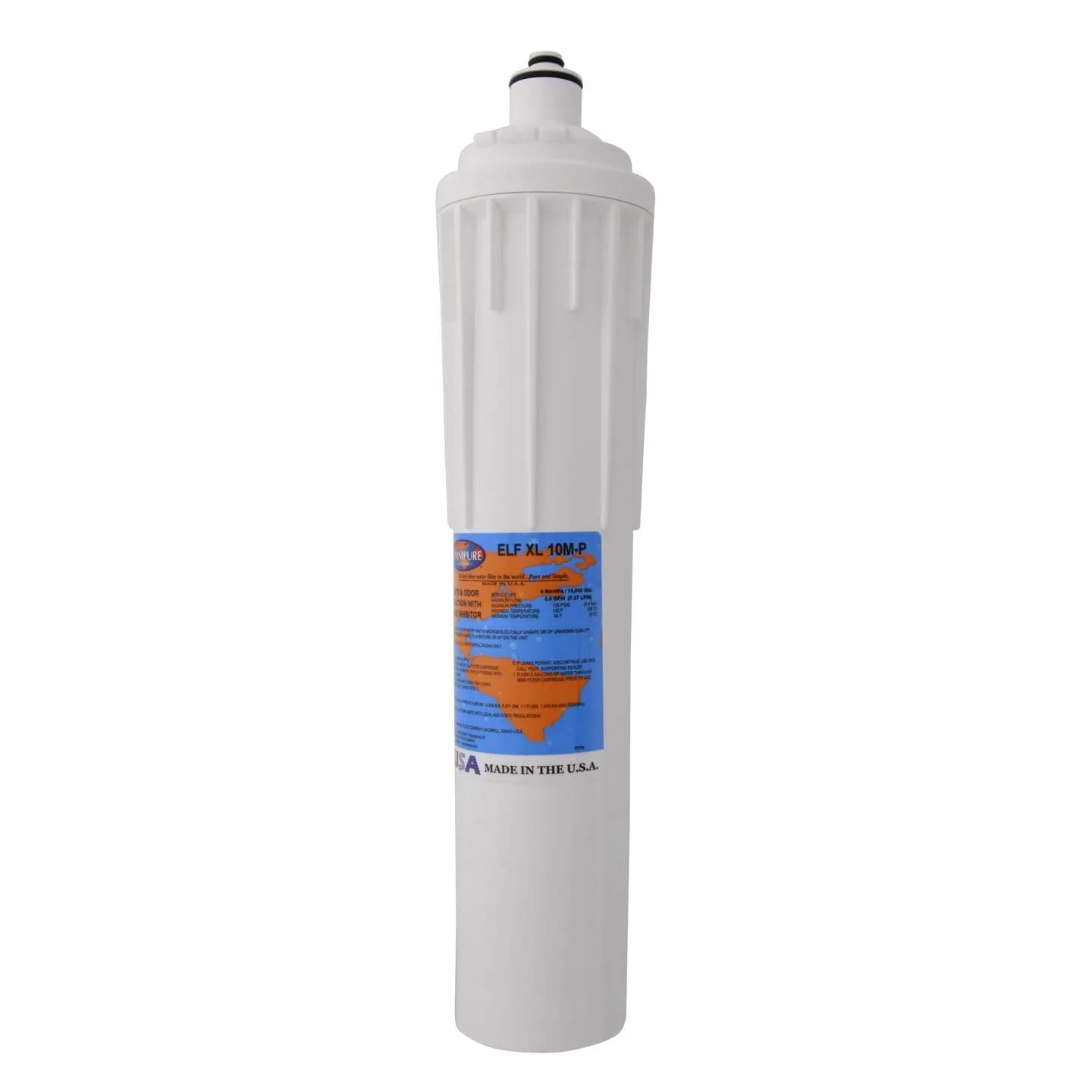 Omnipure ELF XL 10M-P Extra Large Carbon Block with Phosphate Replacement Filter | NSF 42 Certified, 95% Chlorine Reduction, USA Made - main product image