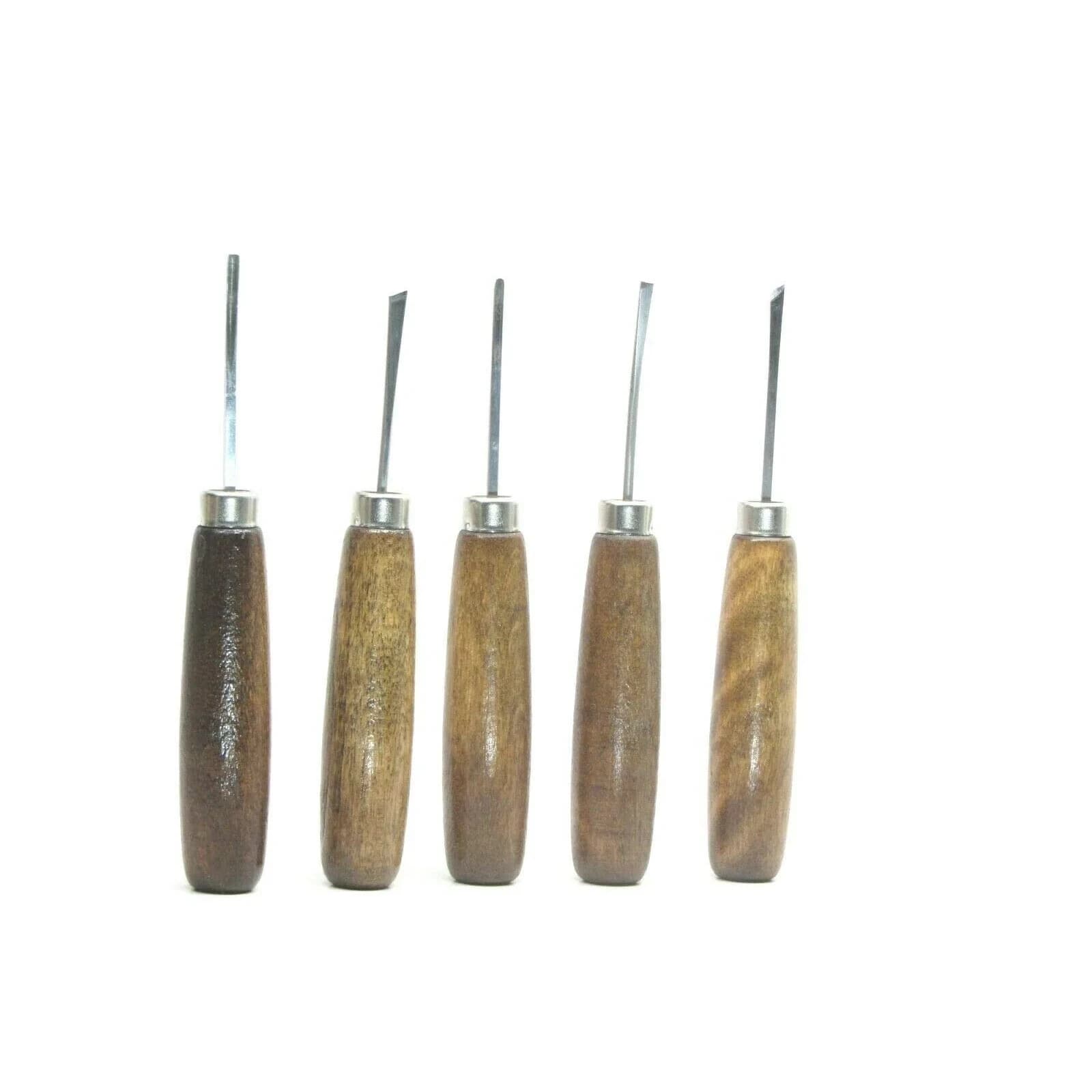 UJ Ramelson Co 5pc Micro Miniature Wood Carving Tools Set 14.0 cm (5.5") | Intricate Work with High-Quality Tool Steel - main product image
