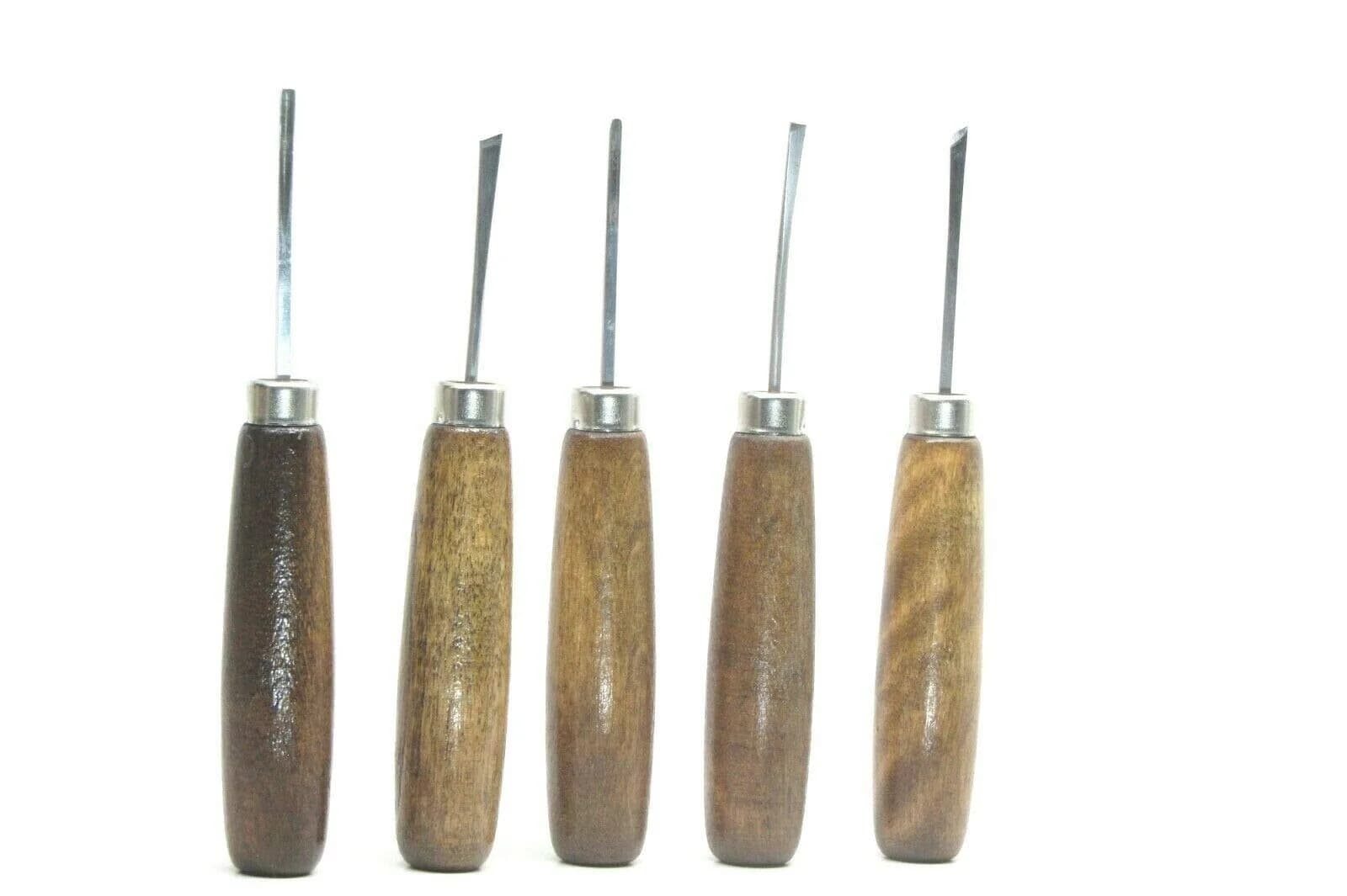 UJ Ramelson Co 5pc Micro Miniature Wood Carving Tools Set 14.0 cm (5.5") | Intricate Work with High-Quality Tool Steel - main product image