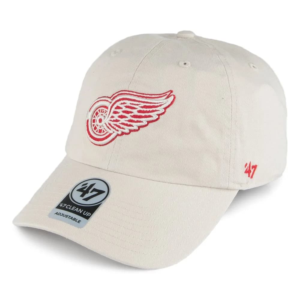 47 NHL Detroit Red Wings Supporter Adjustable Baseball Cap, One Size, Natural | Classic NHL Fan Headwear - main product image