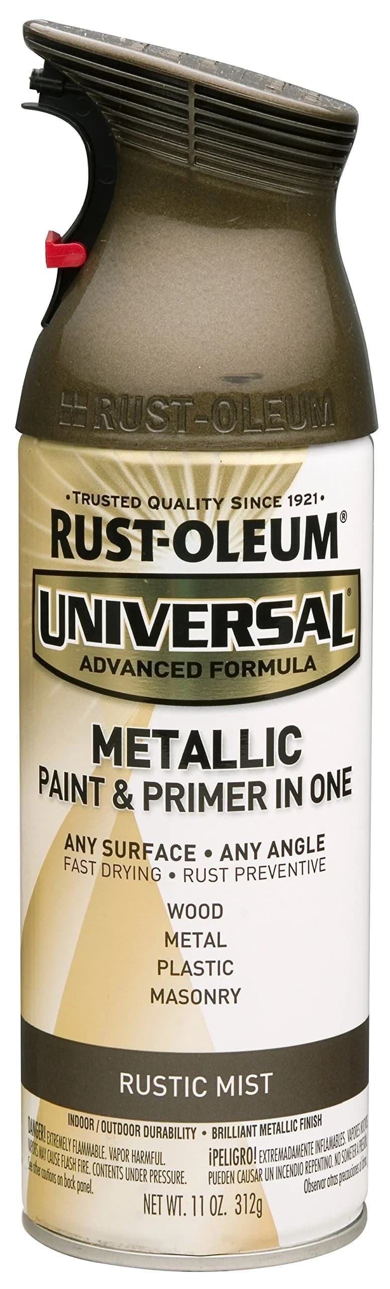 Rust-Oleum Universal All Surface Clear Topcoat Spray 11 oz (325 ml) Frosted Pearl Clear | Professional Grade Paint for Wood, Metal, Plastic