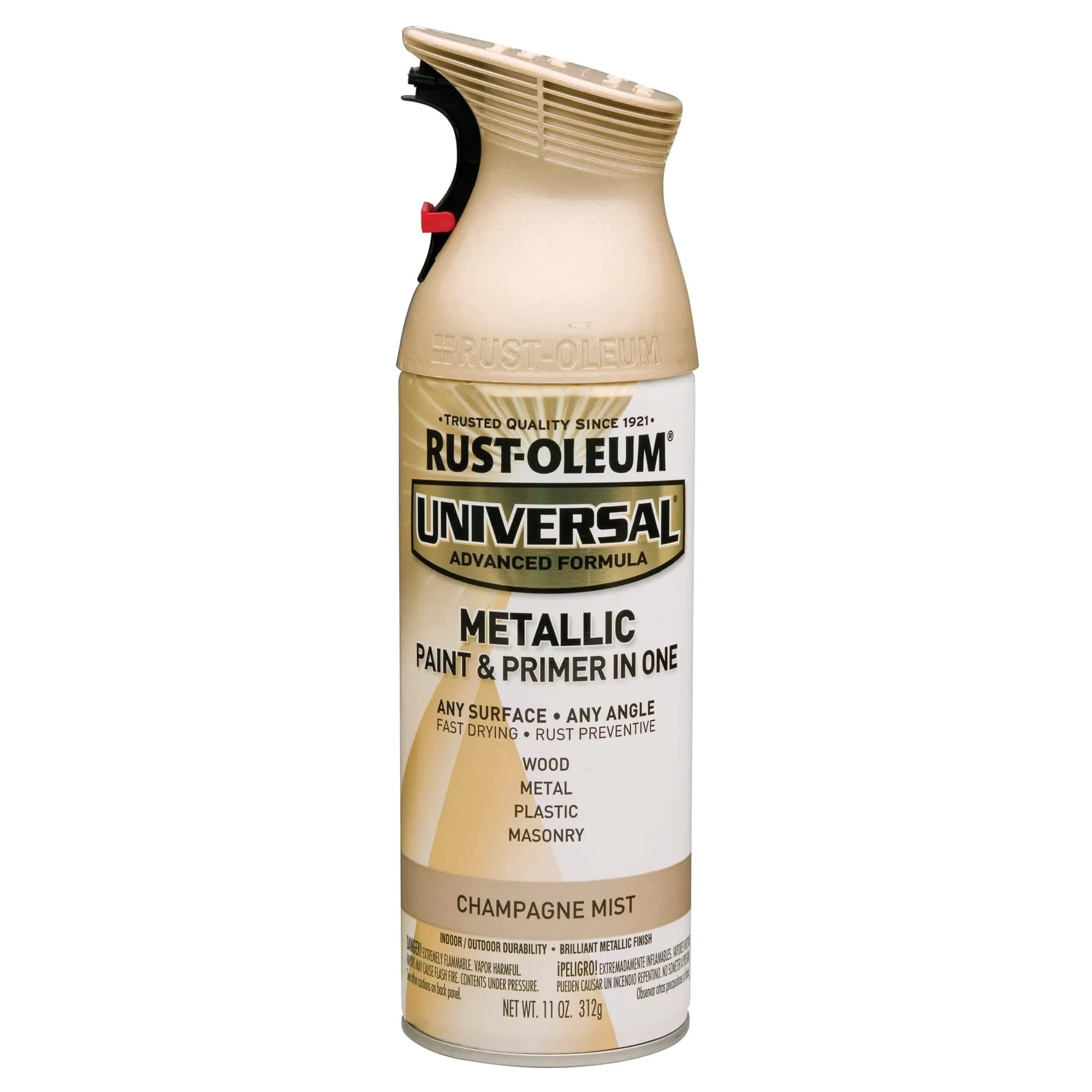 Rust-Oleum Universal All Surface Clear Topcoat Spray 11 oz (325 ml) Frosted Pearl Clear | Professional Grade Paint for Wood, Metal, Plastic