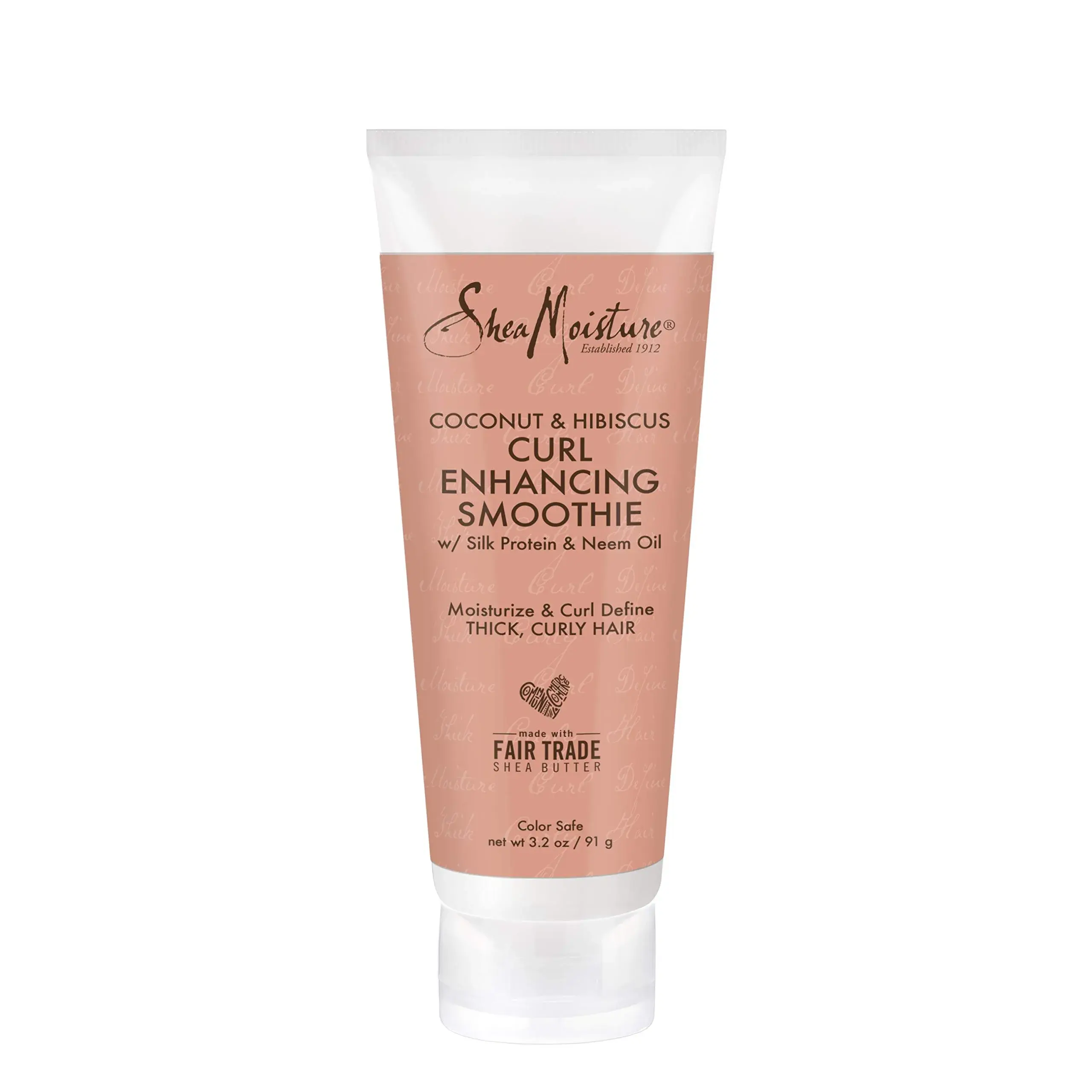 Shea Moisture Coconut & Hibiscus Curl Enhancing Smoothie 95ml (3.2 oz) | Defines Curls, Fights Frizz, Adds Shine - main product image