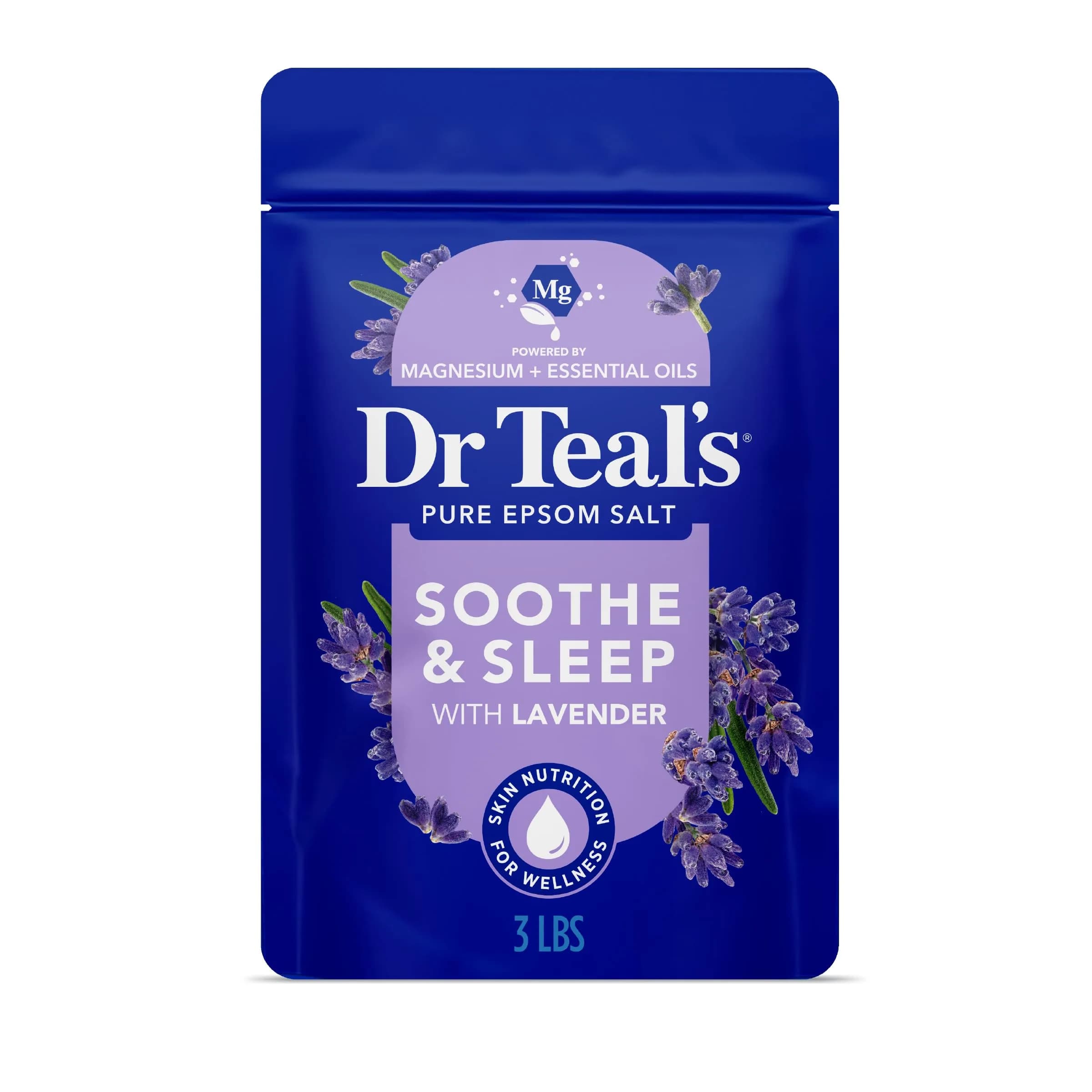 Dr Teal's Epsom Salt Soaking Solution, Soothe & Sleep Lavender, 1.36 kg (48 oz) | USA Import for Muscle Relief - main product image