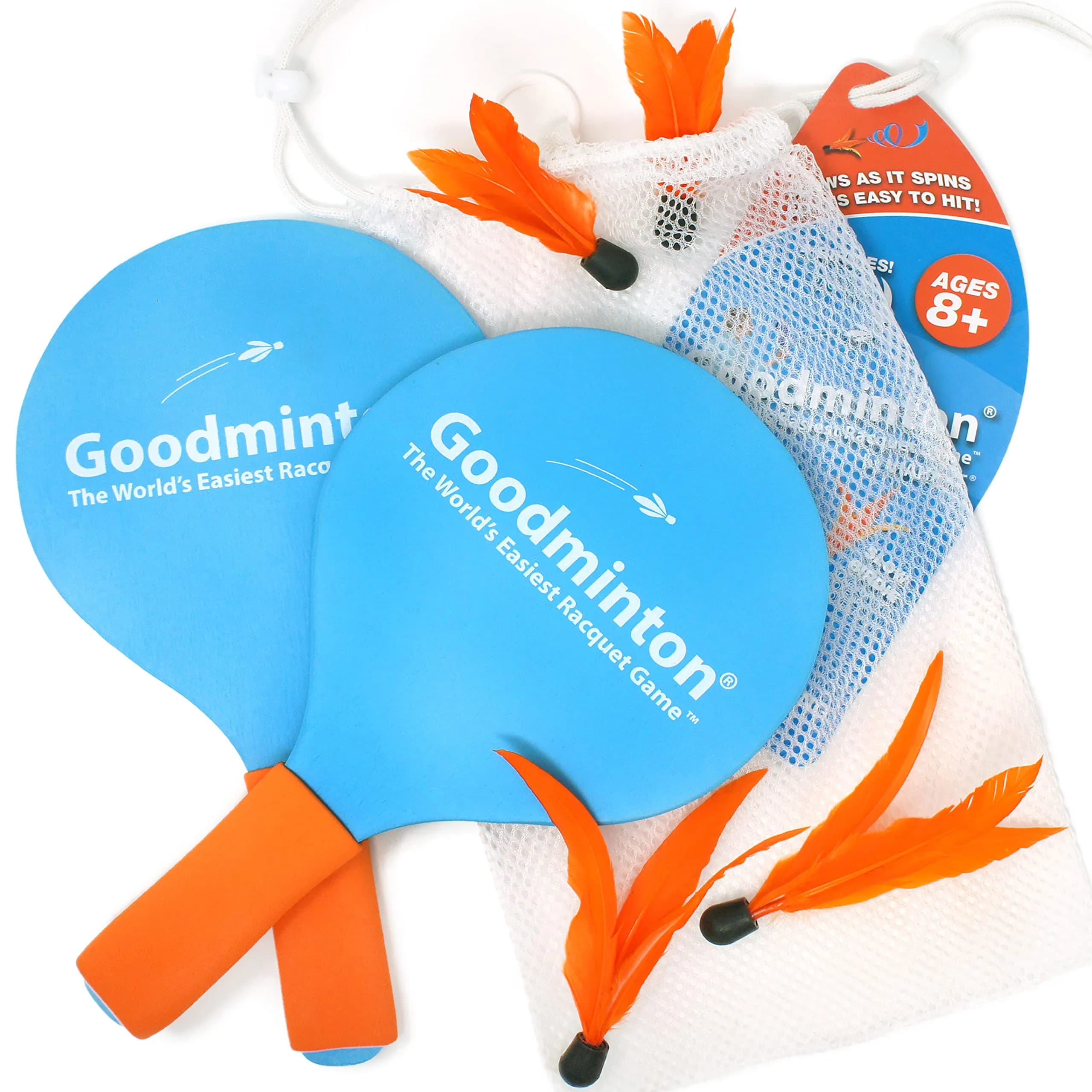 Goodminton The World's Easiest Racquet Game Set 33cm (13in) | Fun Indoor Outdoor Paddle Game - main product image