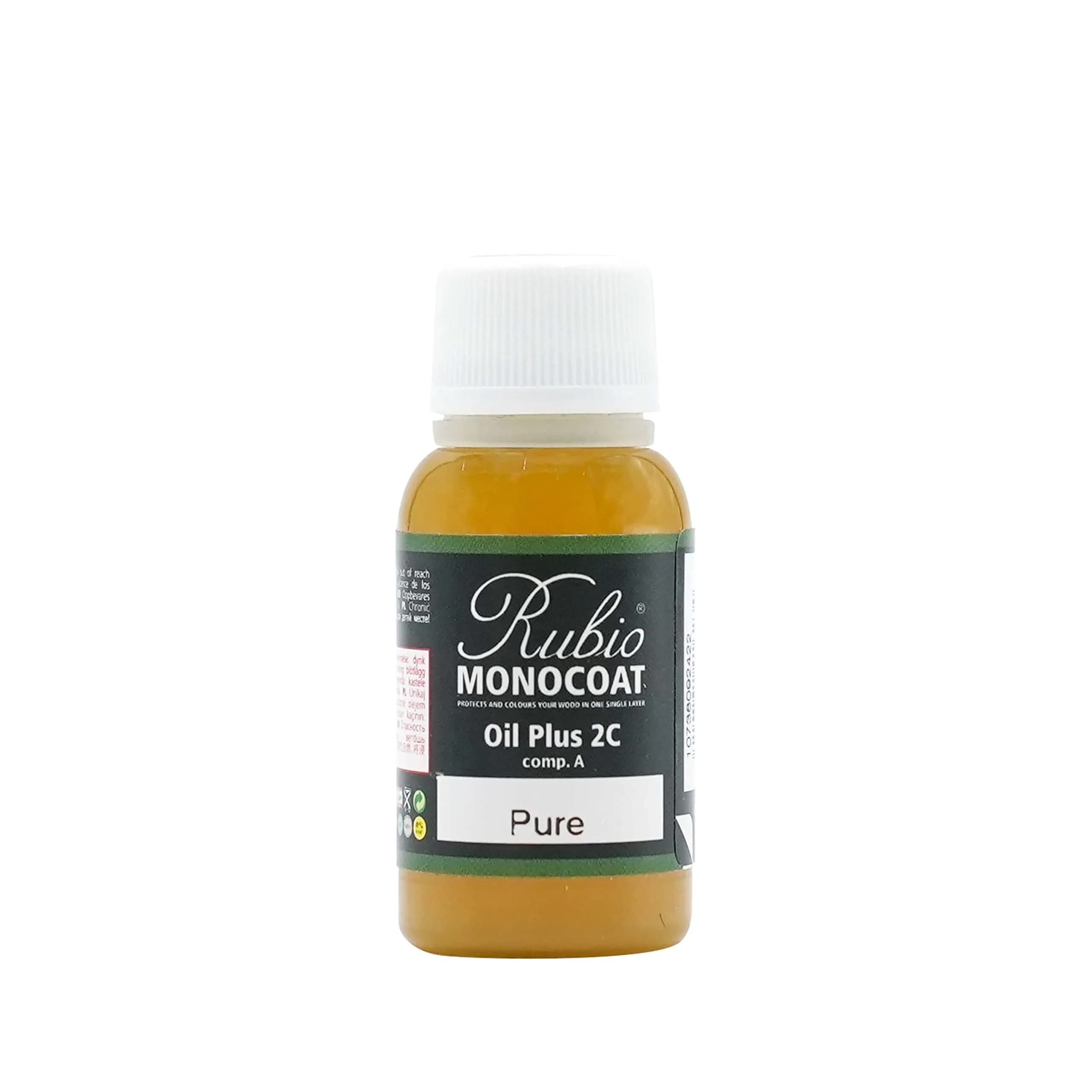 Rubio Monocoat Oil Plus Part A | Eco-Friendly Linseed Wood Oil for Indoor Use, 20 mL - main product image