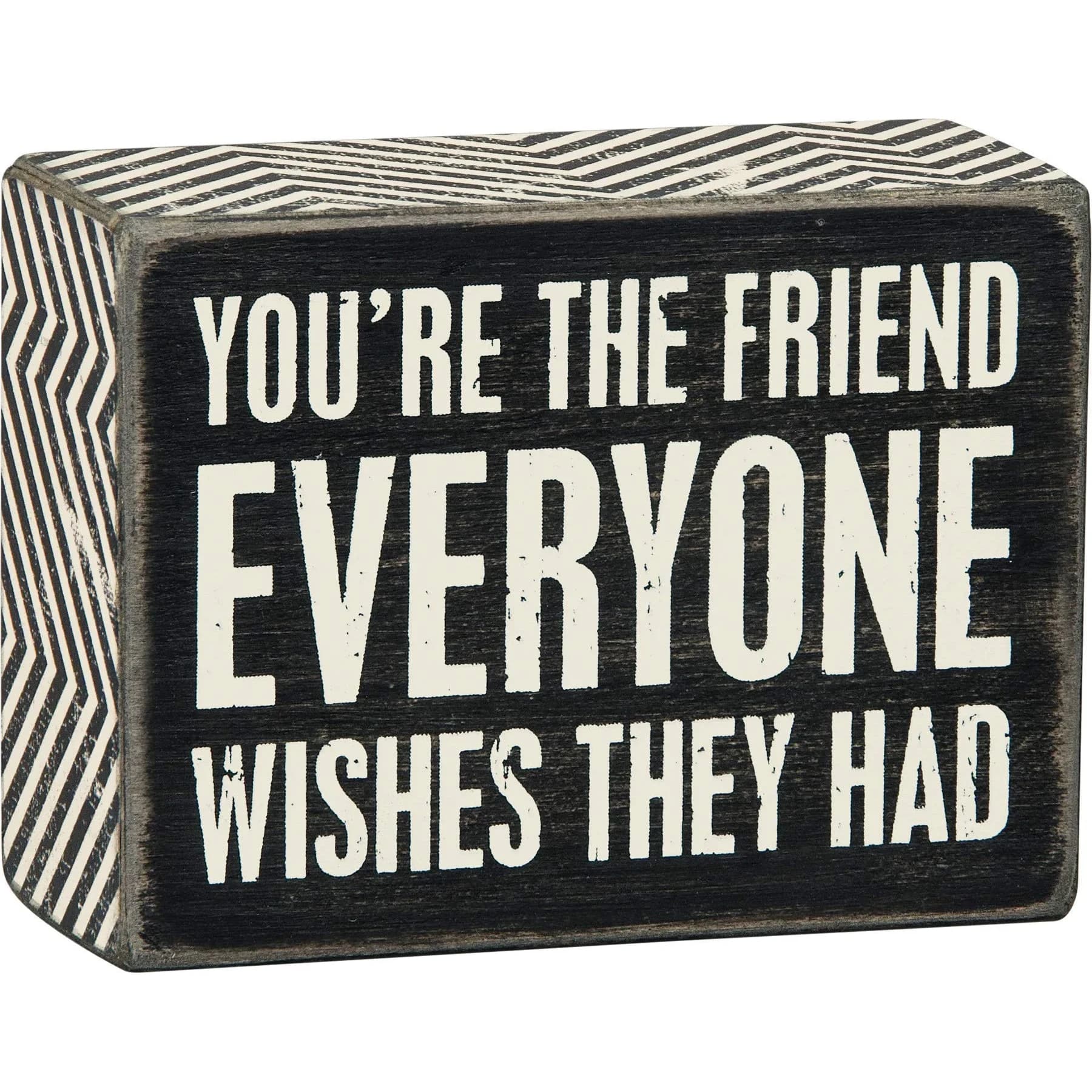 Primitives by Kathy "Everyone Wishes" Box Sign 10cm (4" x 3") | Authentic USA Import - main product image