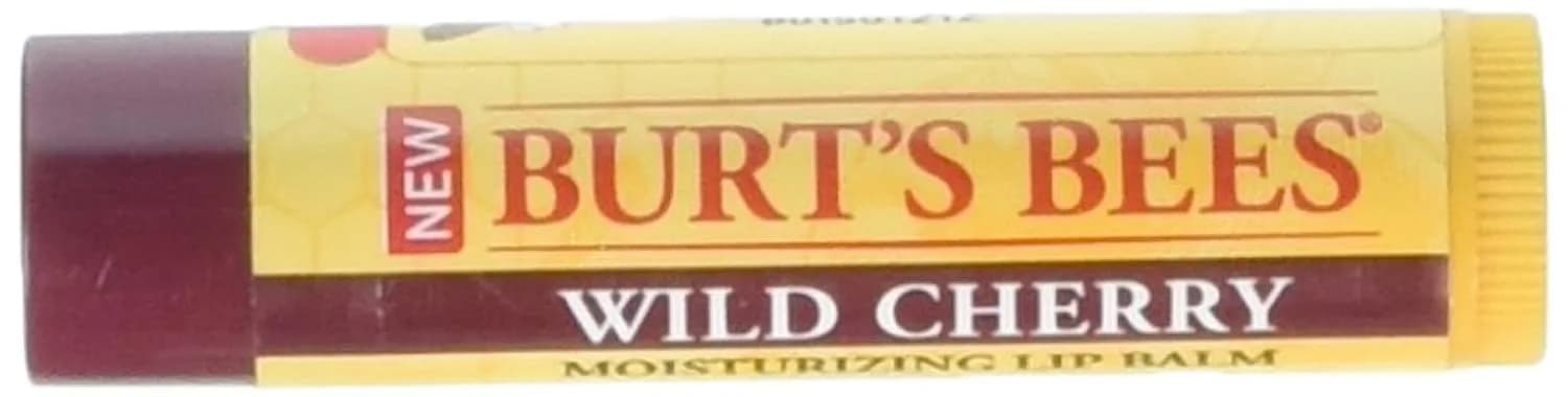 Burt's Bees Lip Balm Wild Cherry 0.15 oz | Hydrating, Nourishing, Natural