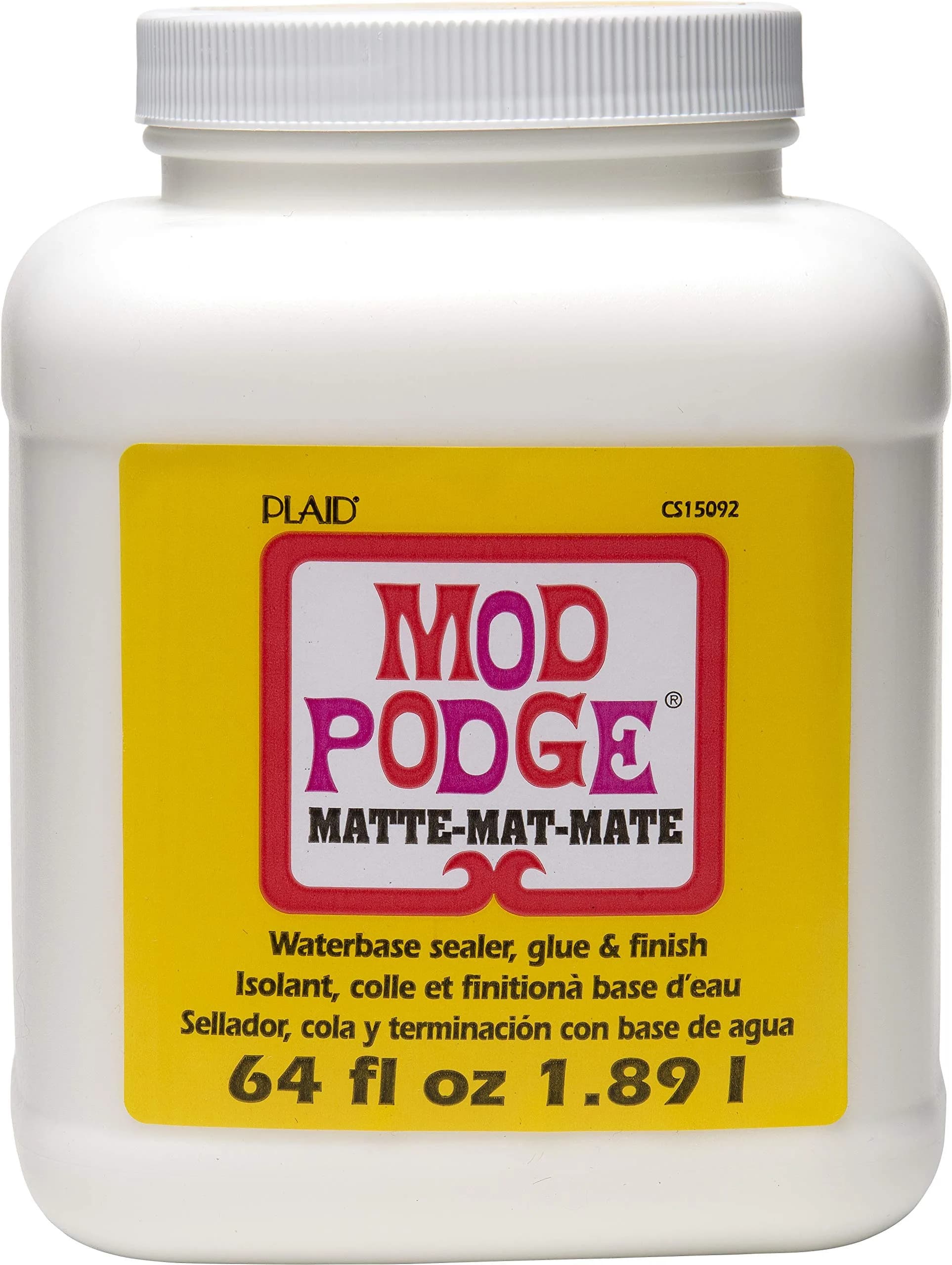 Mod Podge Matte Sealer Glue & Finish 64 oz. | All-in-One Craft Solution for Wood, Paper, Fabric - main product image