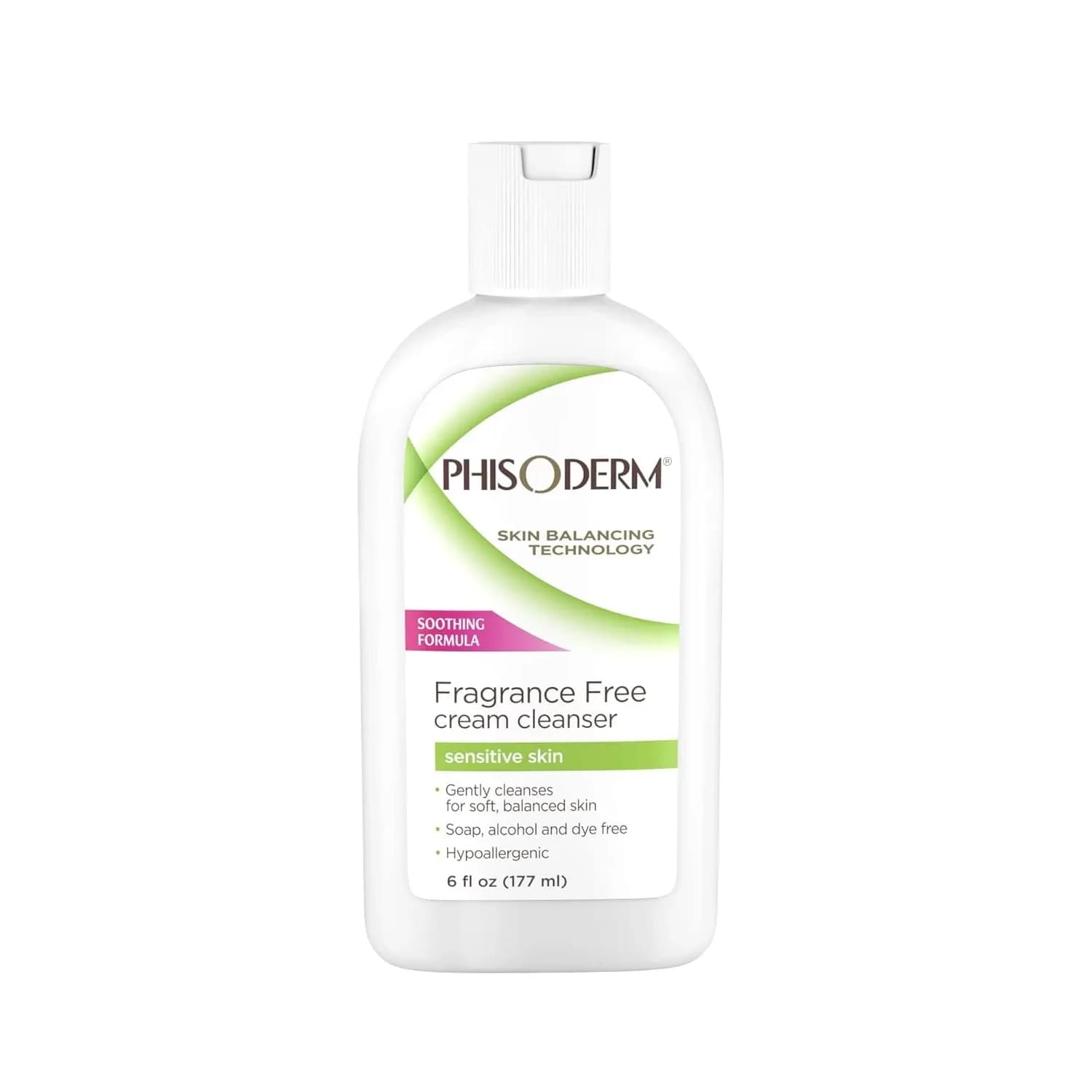 Phisoderm Fragrance Free Cream Cleanser For Sensitive Skin 540ml (18 Fl Oz) | Dermatologist Tested - main product image