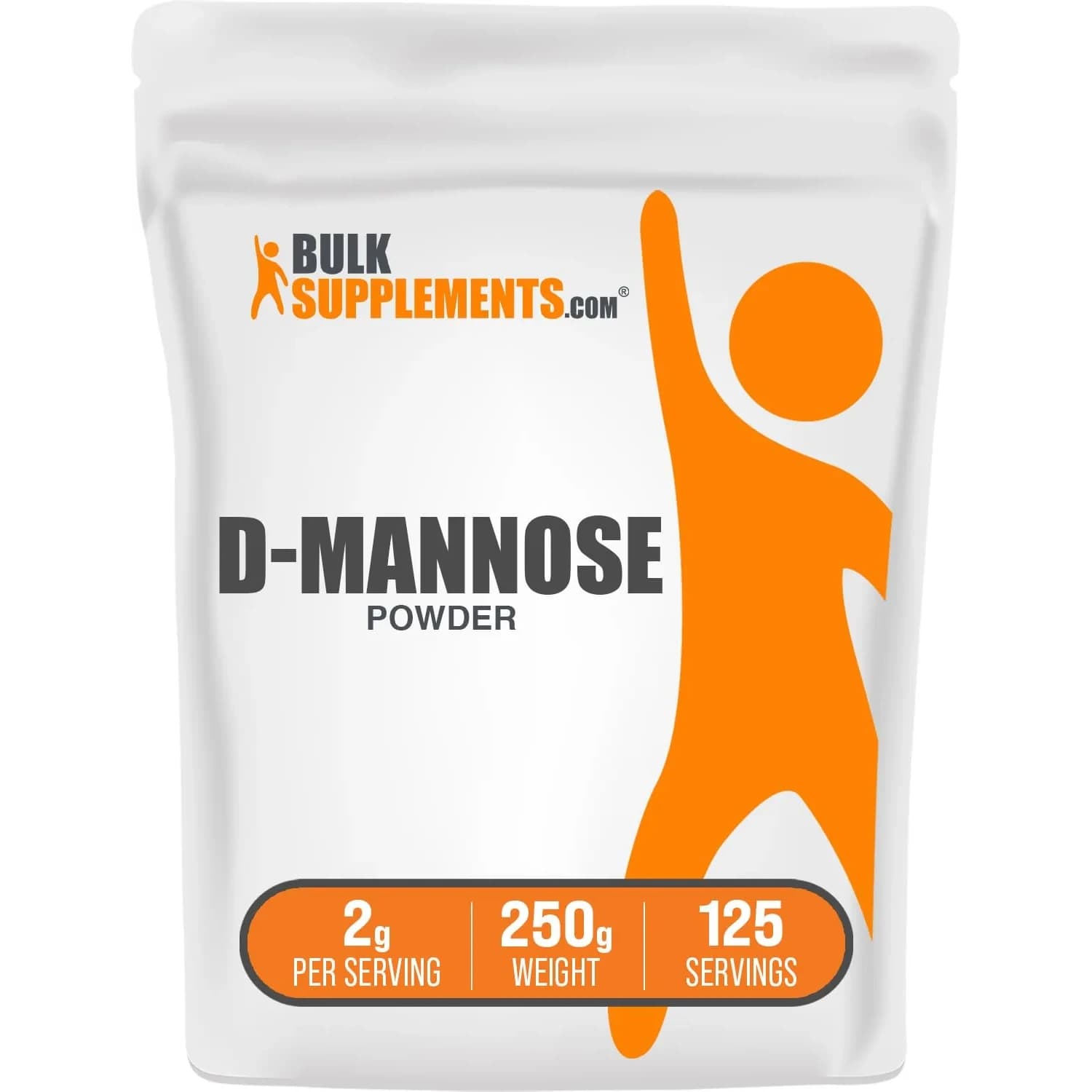 BulkSupplements D-Mannose Powder 250g (8.8 oz) | Supports Urinary Tract Health - main product image