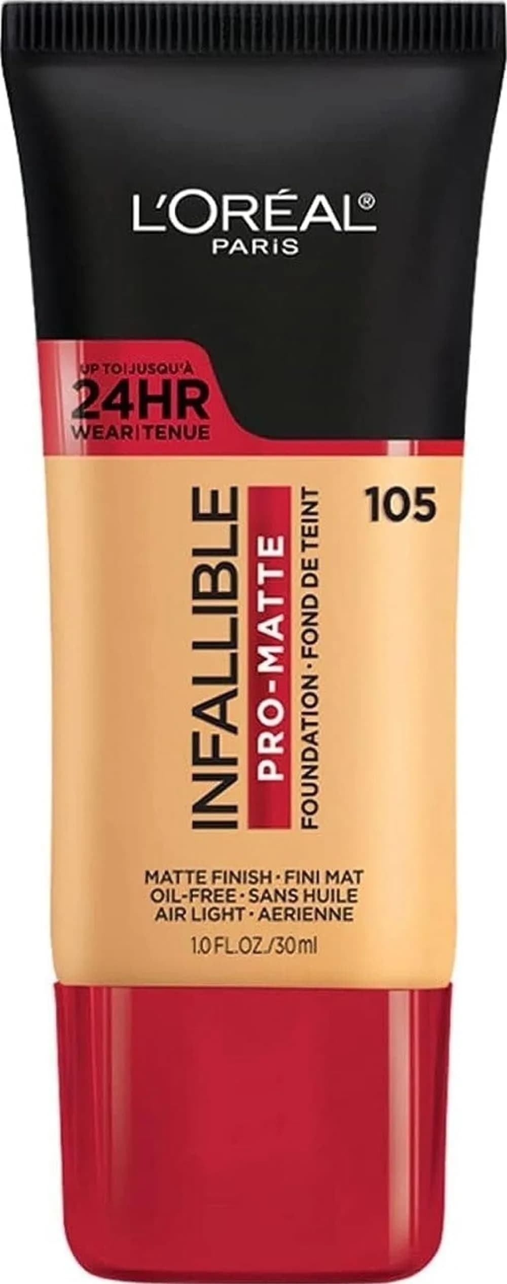 L'Oreal Paris Infallible Pro-Matte Liquid Foundation Ivory Beige 30ml (1 fl oz Pack of 2) | Longwear Demi-Matte Finish